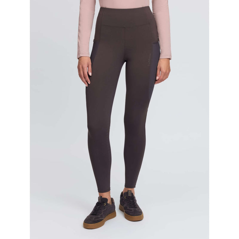 LeMieux Legginsy Jeździeckie Naomi Full Grip Kakao
