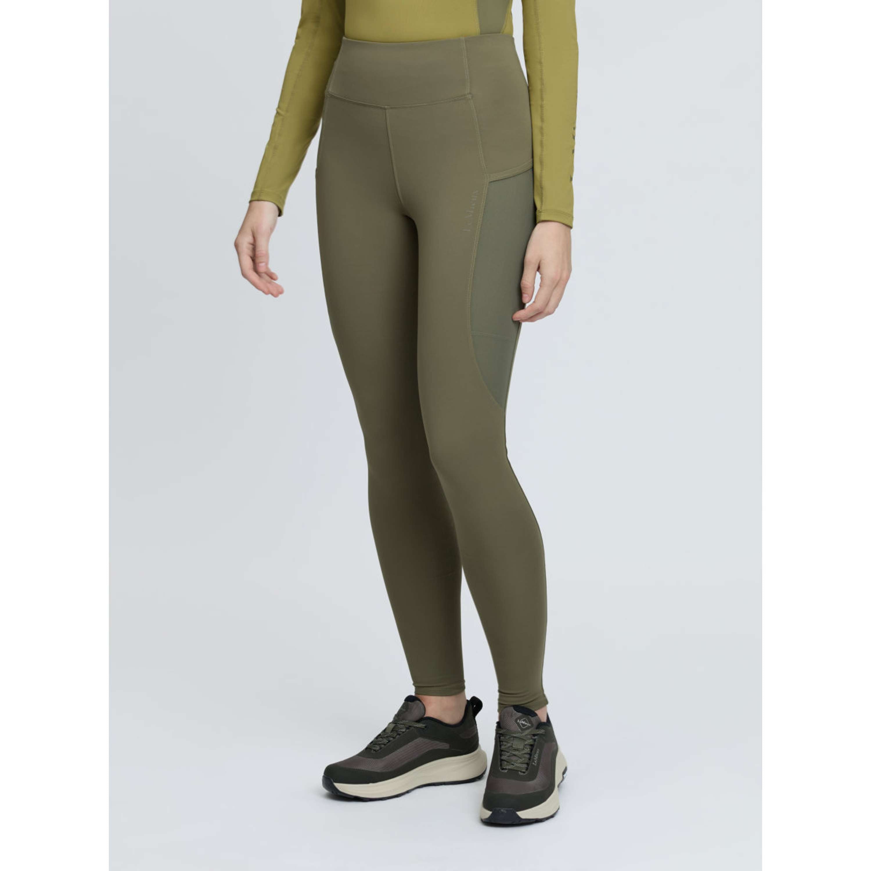 LeMieux Legginsy Jeździeckie Naomi Full Grip Willow Green