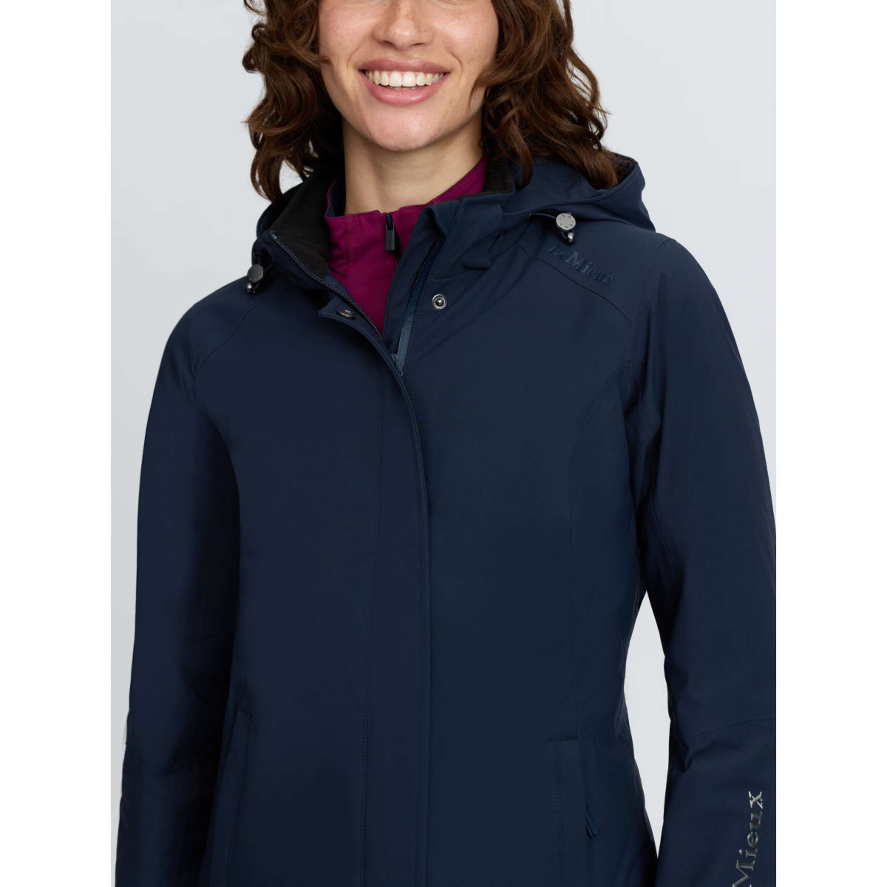 LeMieux Długi Płaszcz Erin Waterproof Padded Granatowy