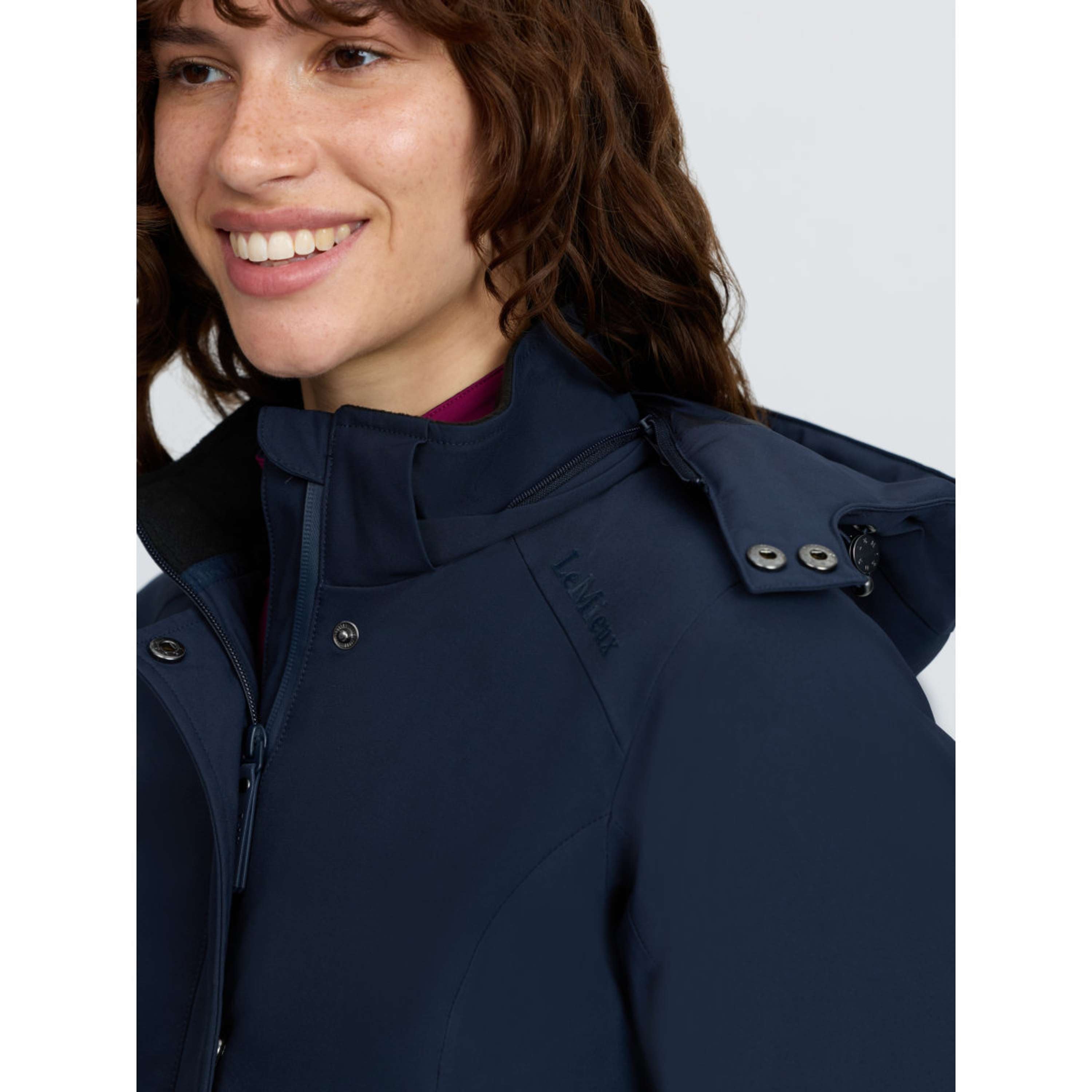 LeMieux Długi Płaszcz Erin Waterproof Padded Granatowy