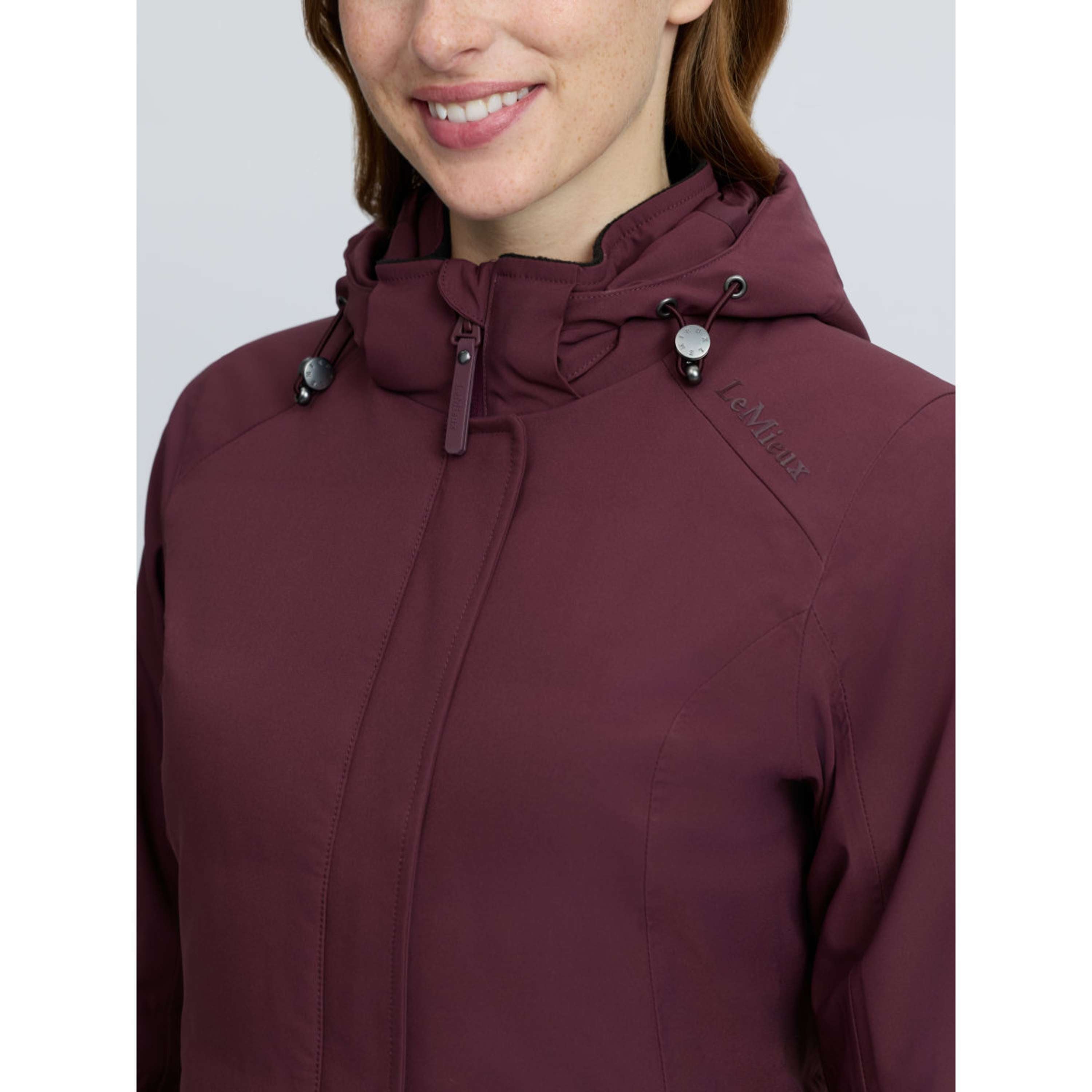 LeMieux Długi Płaszcz Erin Waterproof Padded Bramble