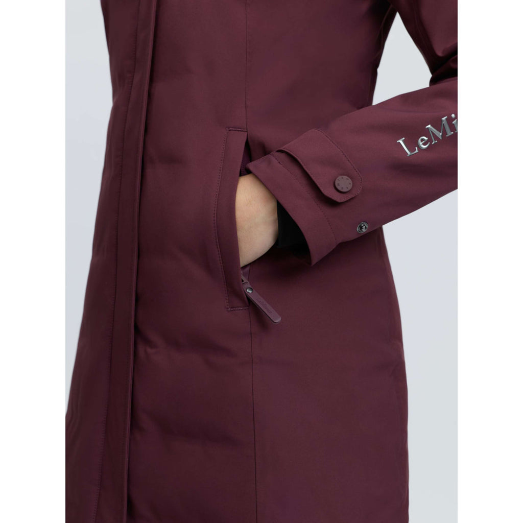 LeMieux Długi Płaszcz Erin Waterproof Padded Bramble