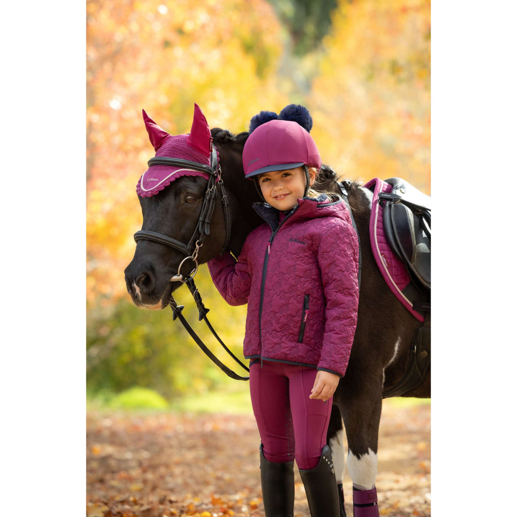 LeMieux Kurtka Lola Quilted Kids Blackberry
