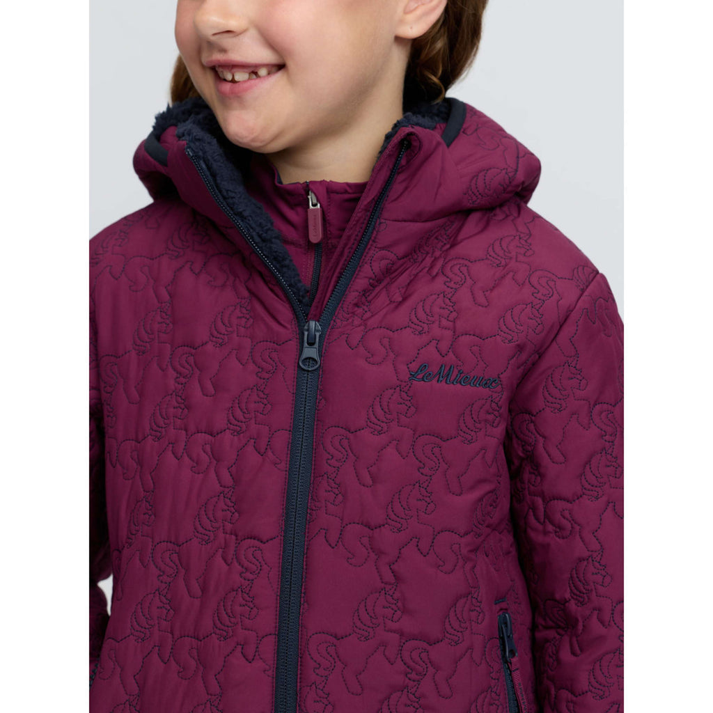 LeMieux Kurtka Lola Quilted Kids Blackberry
