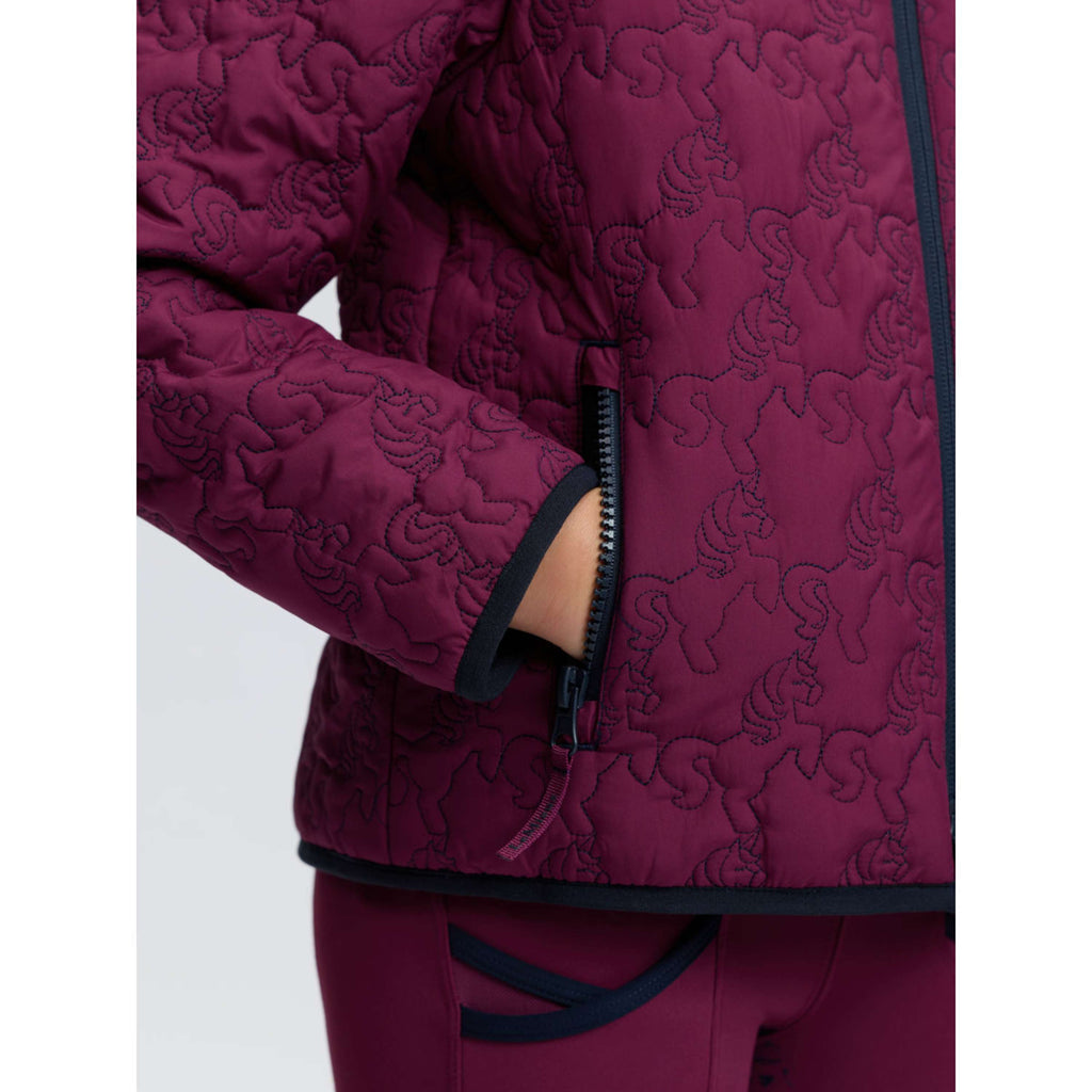 LeMieux Kurtka Lola Quilted Kids Blackberry