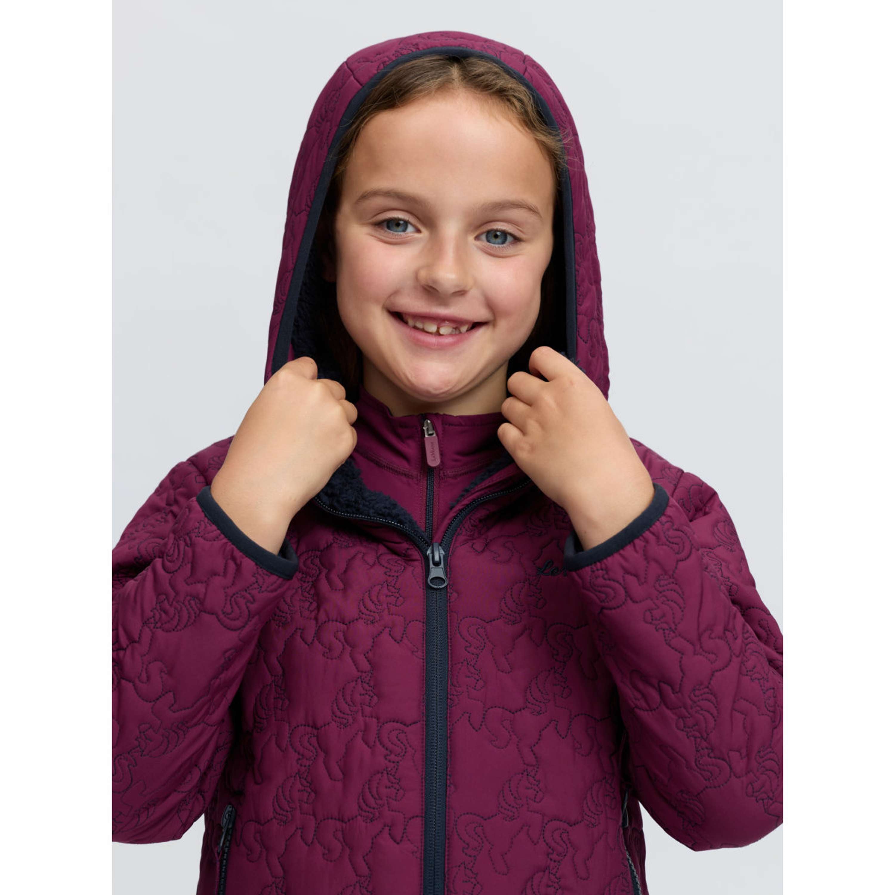 LeMieux Kurtka Lola Quilted Kids Blackberry