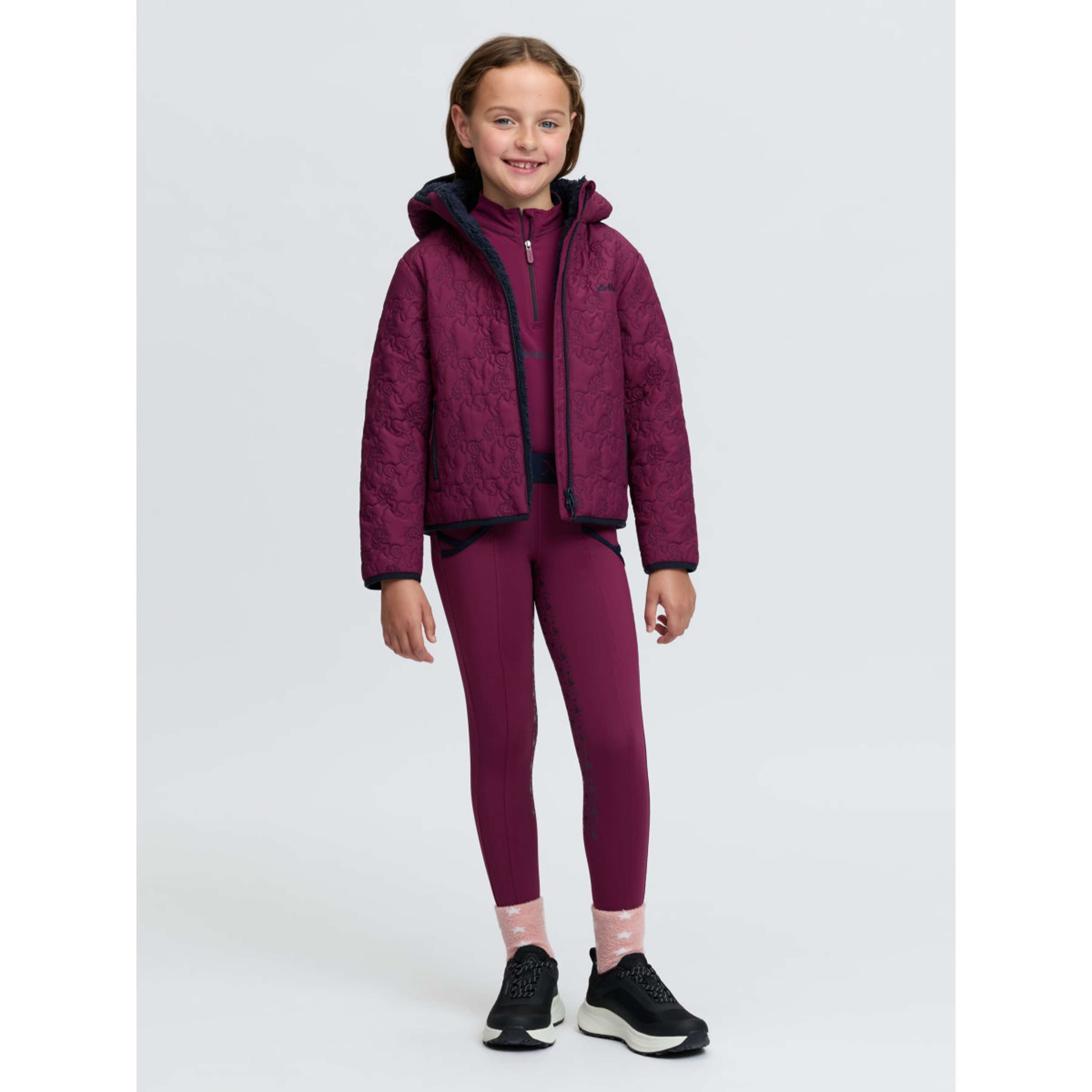 LeMieux Kurtka Lola Quilted Kids Blackberry