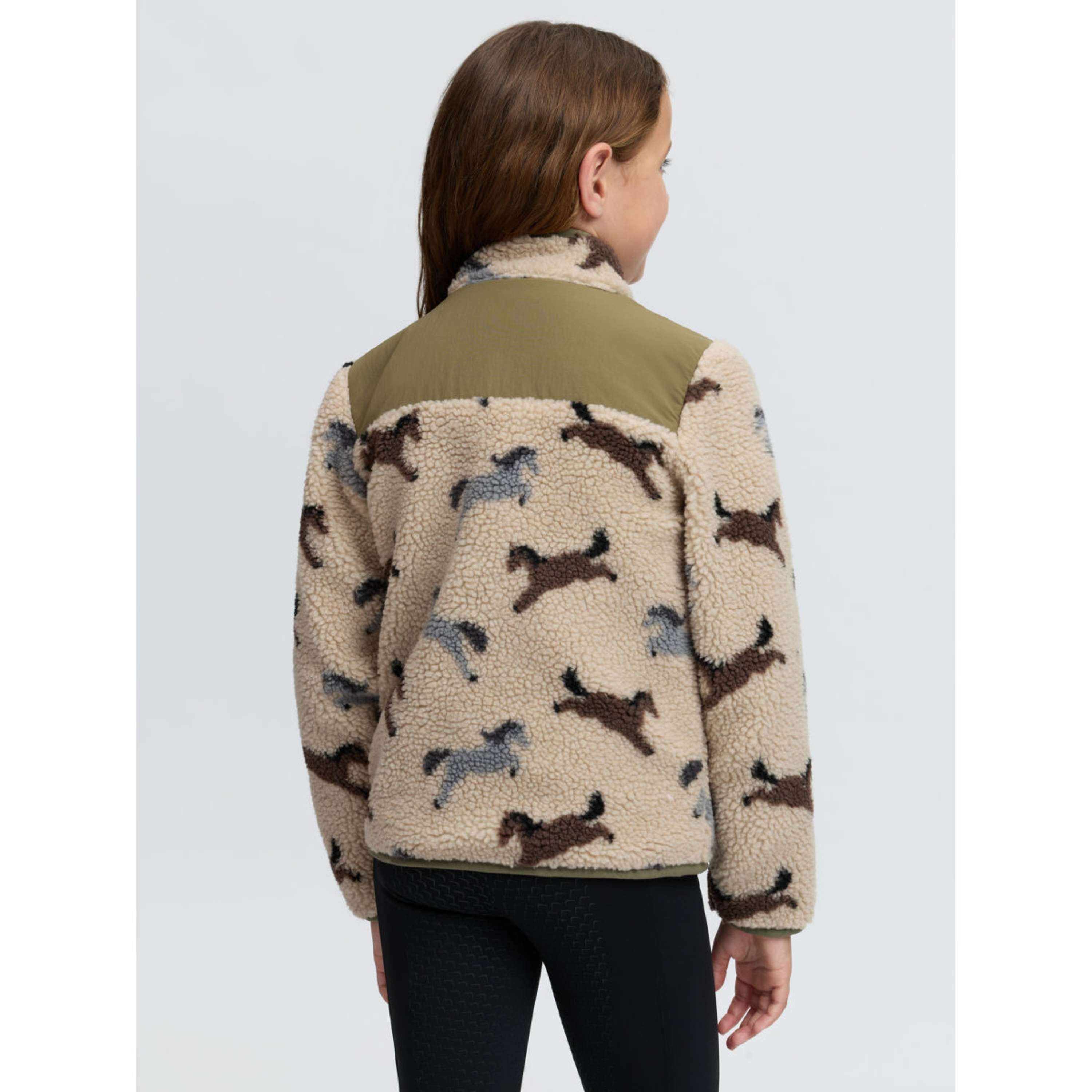 LeMieux Bluza Z Kapturem I Zamkiem Theo Pony Fleece Kids Willow Green