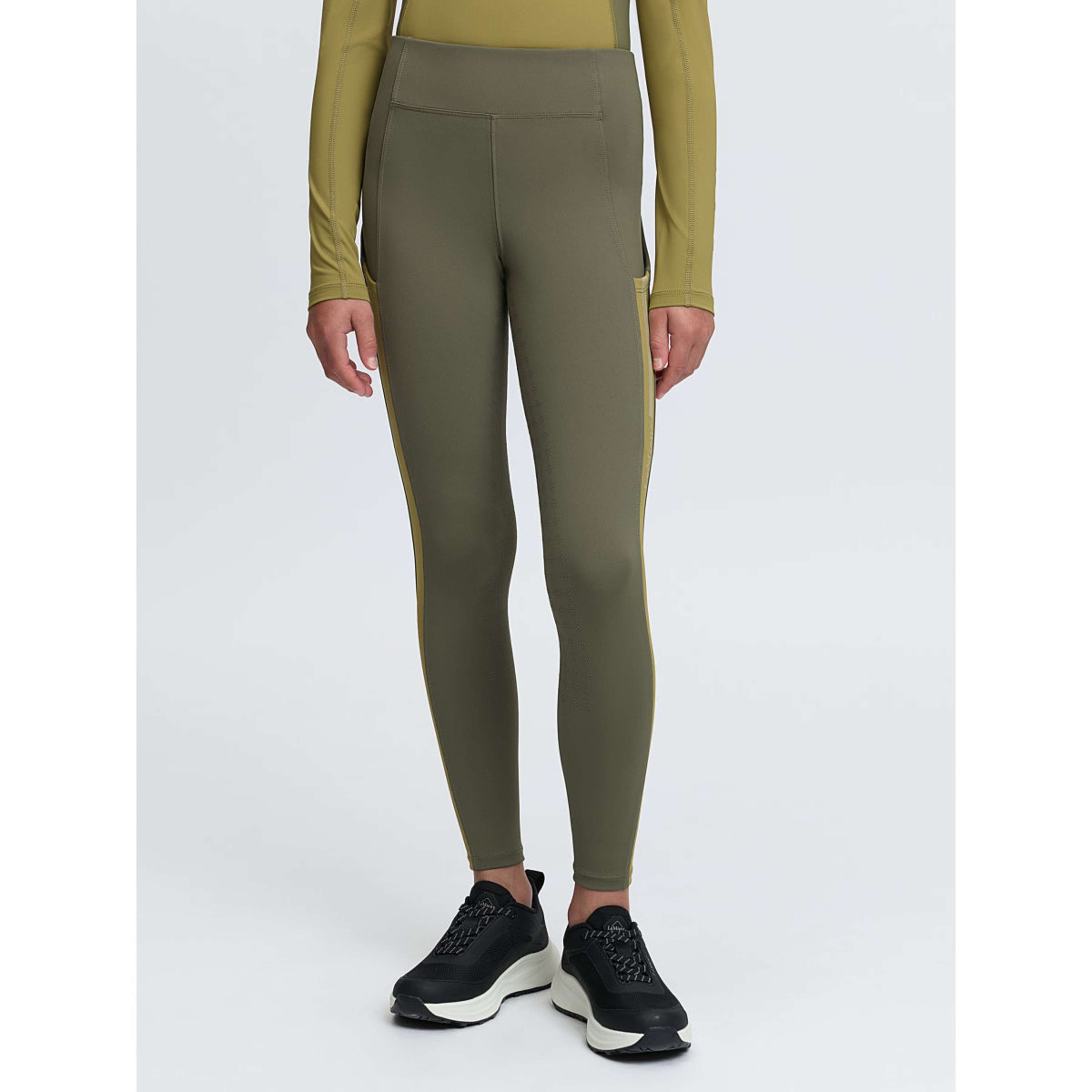 LeMieux Legginsy Jeździeckie Orla Kids Full Grip Willow Green