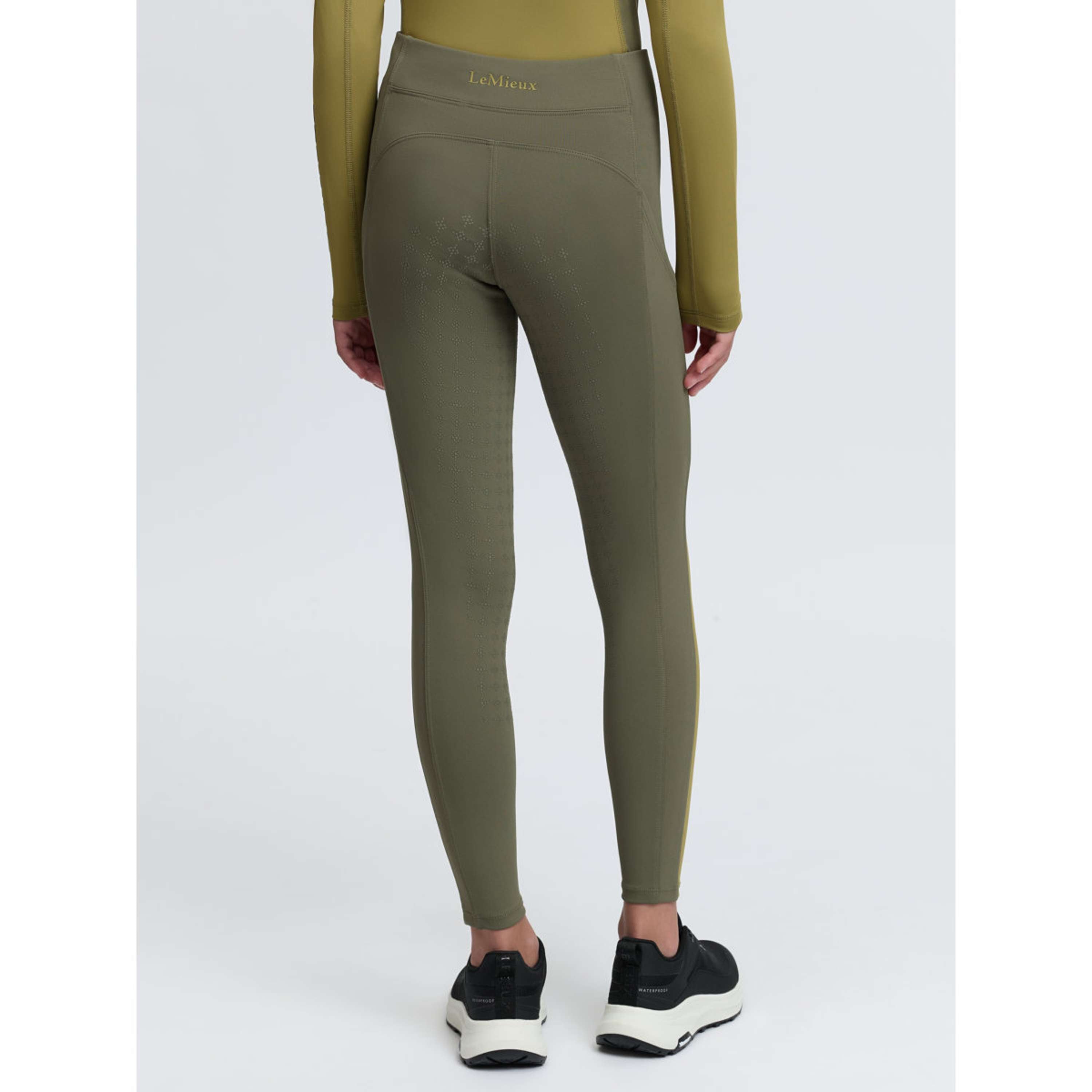LeMieux Legginsy Jeździeckie Orla Kids Full Grip Willow Green