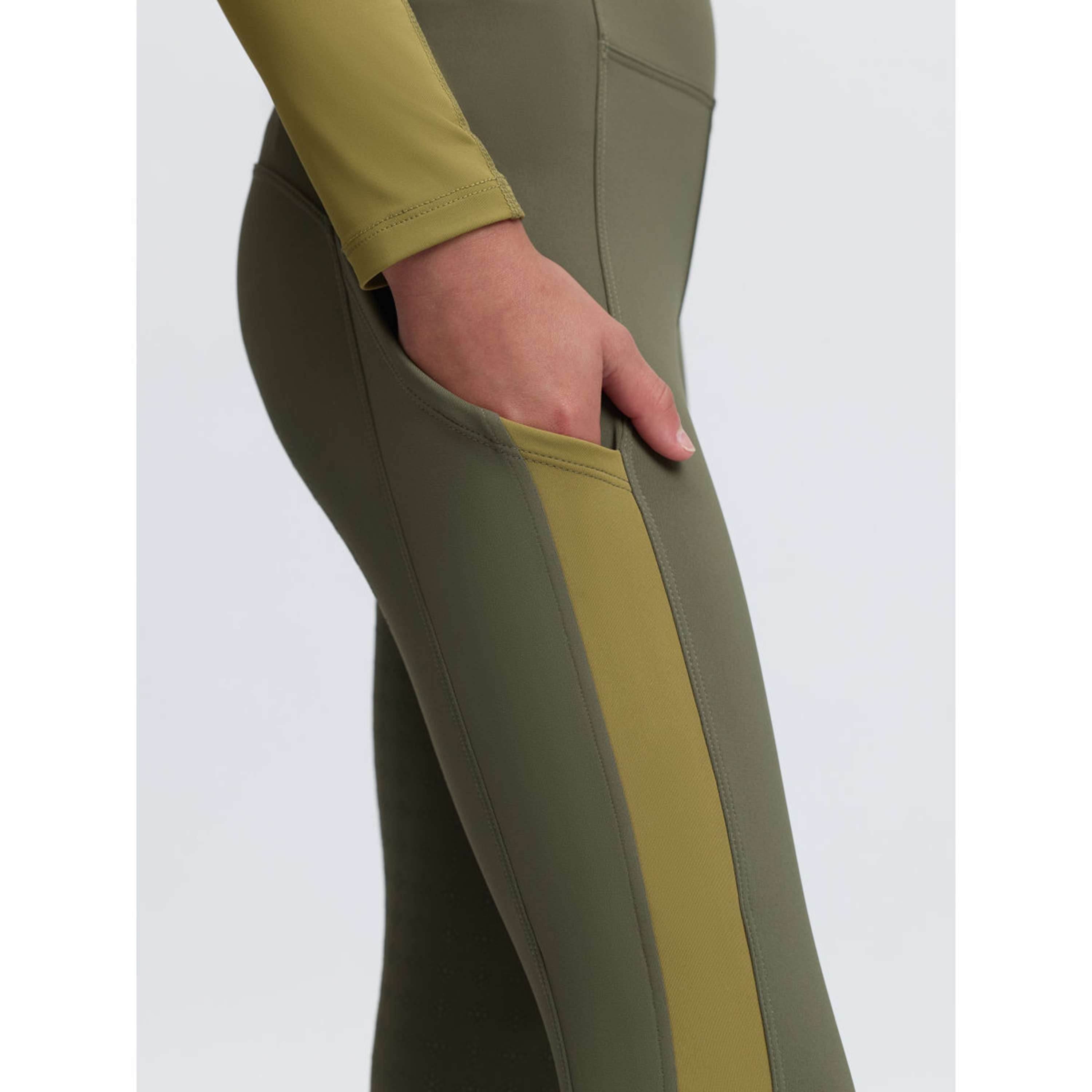 LeMieux Legginsy Jeździeckie Orla Kids Full Grip Willow Green
