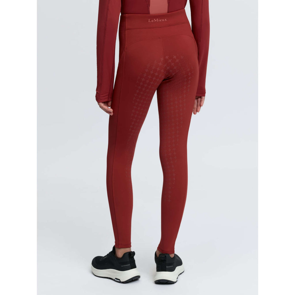 LeMieux Legginsy jeździeckie dziecięce Orla z pełnym lejem Russet