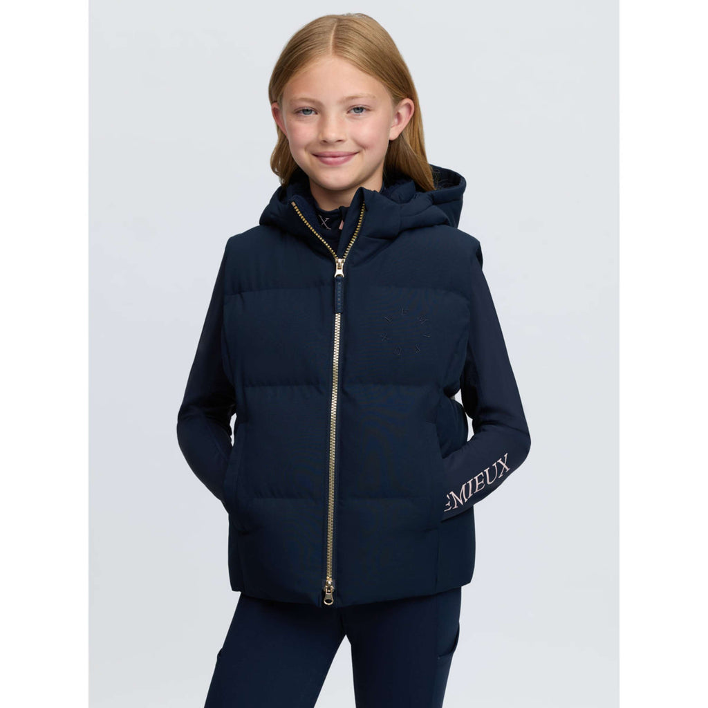LeMieux Bezrękawnik Ocieplający Joey Hooded Kids Granatowy
