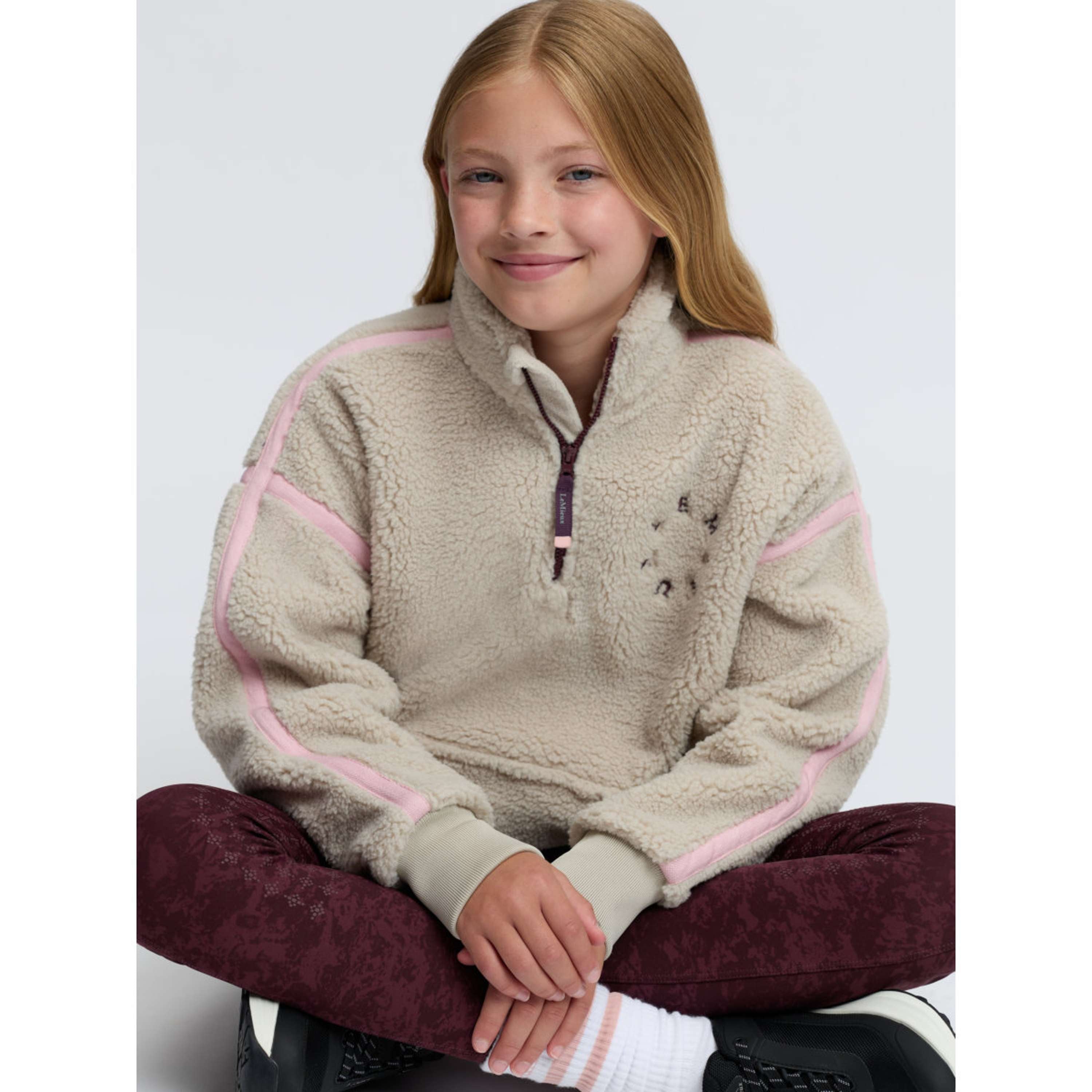 LeMieux Sweter Jody Teddy Fleece Kids Kamienny