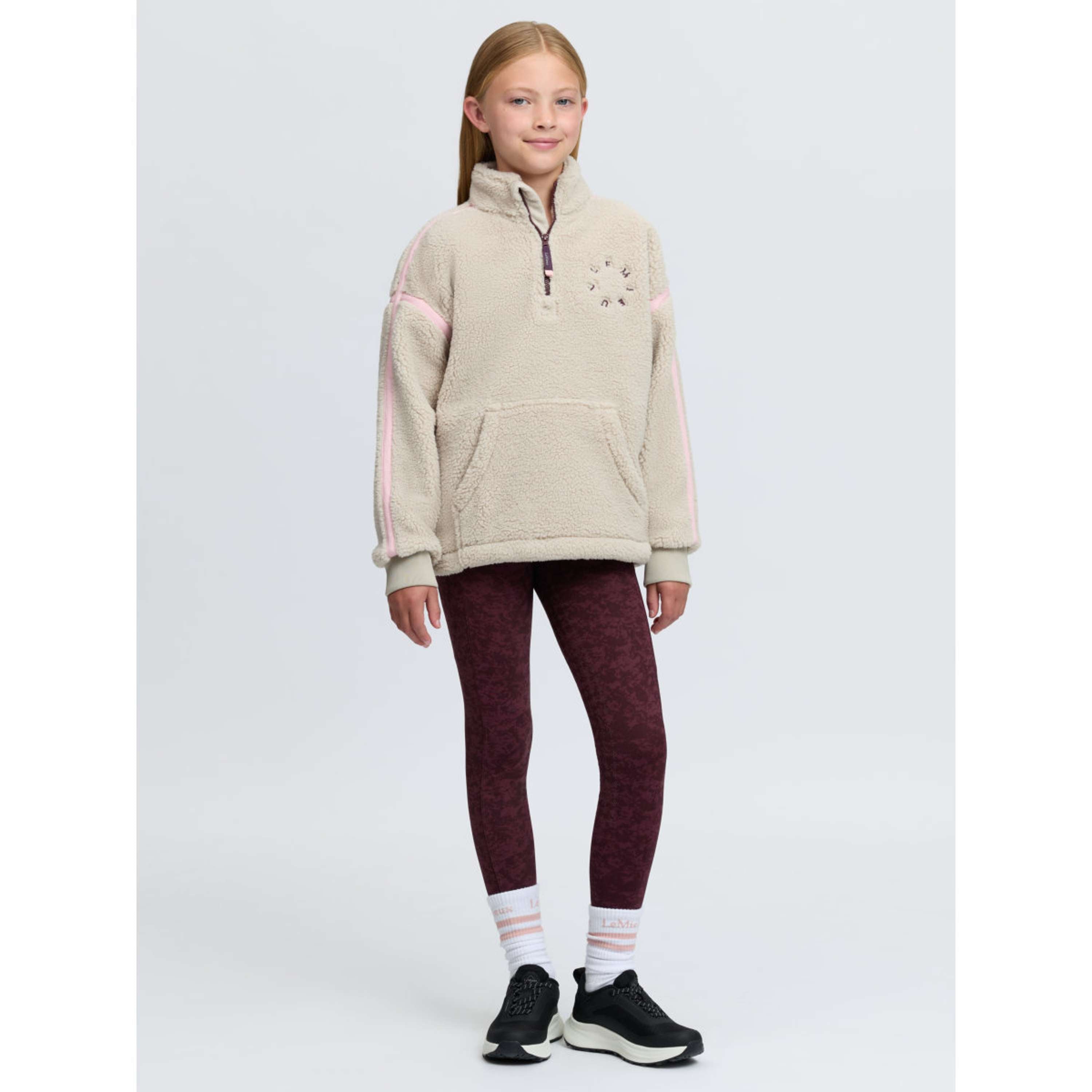 LeMieux Sweter Jody Teddy Fleece Kids Kamienny