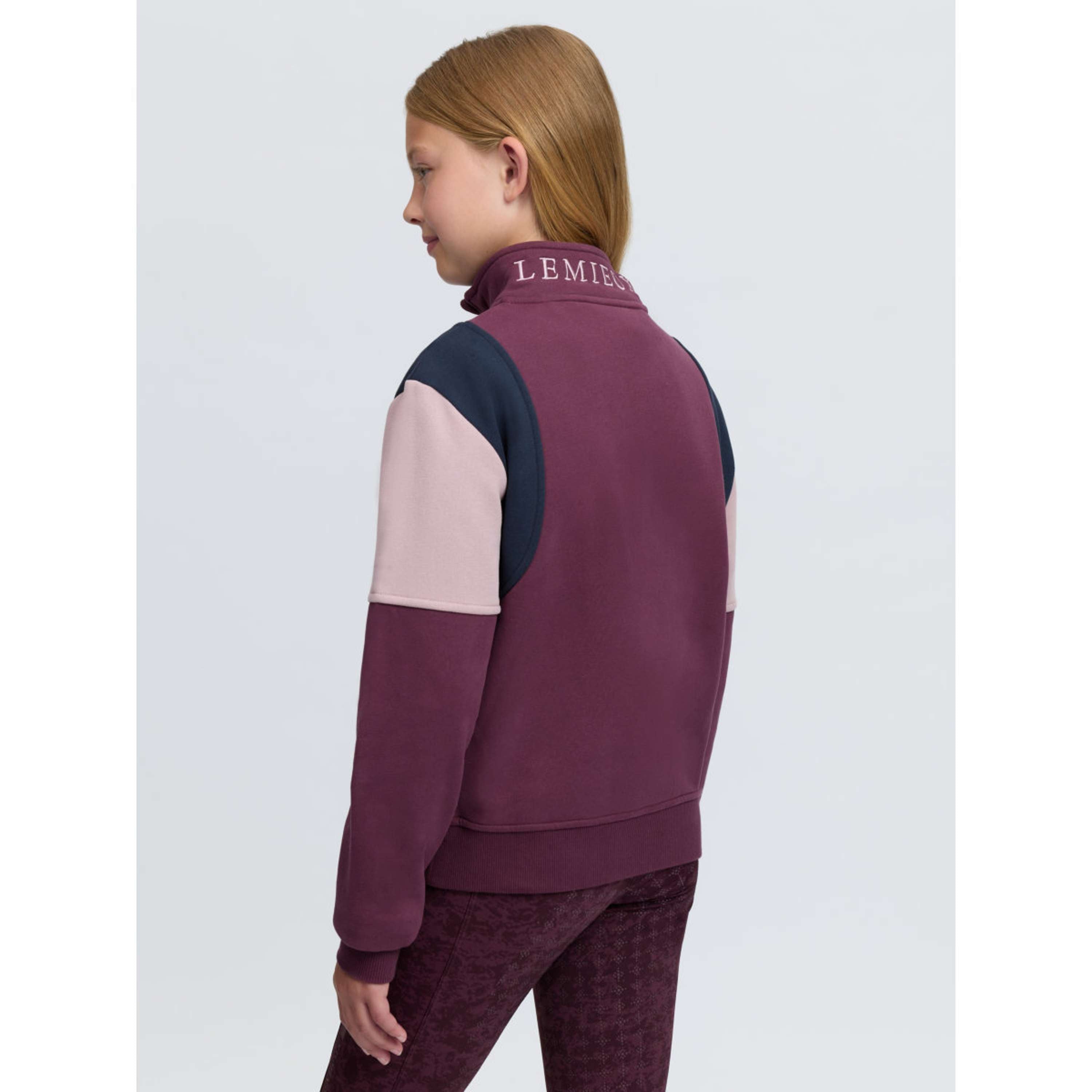LeMieux Sweter Viola Quarter Zip Kids Bramble