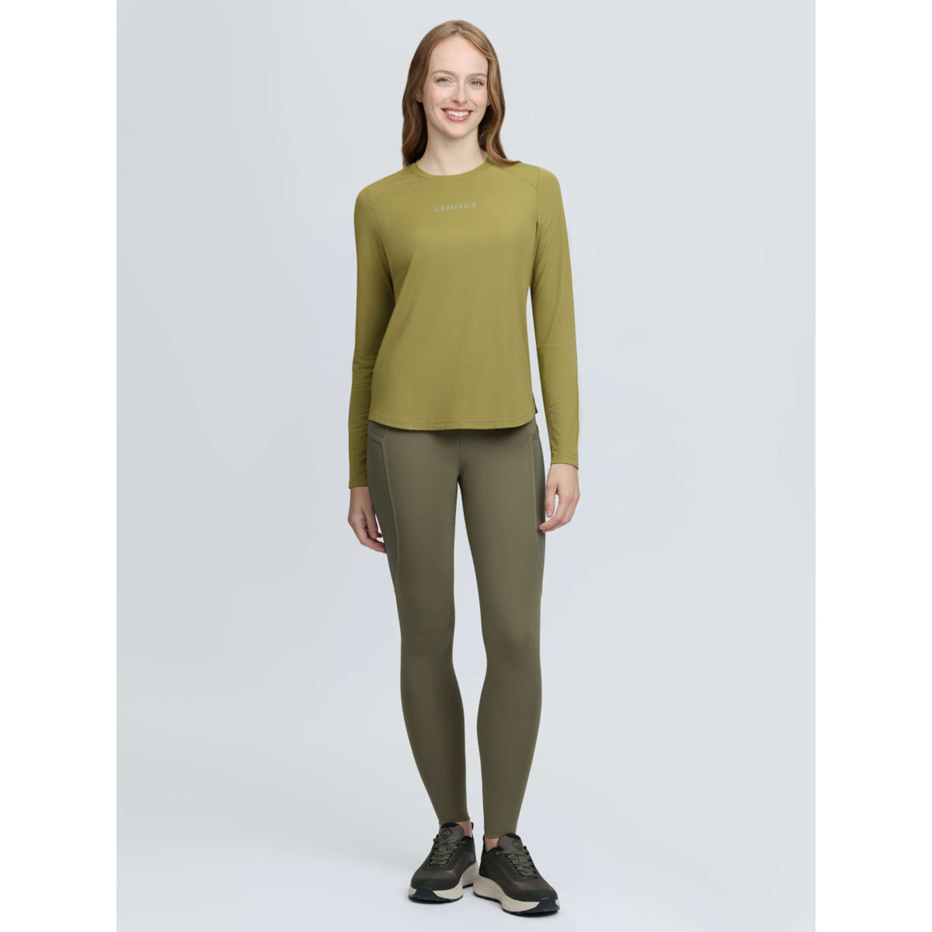 LeMieux Baselayer Sports Tee Długie Rękawy Gooseberry