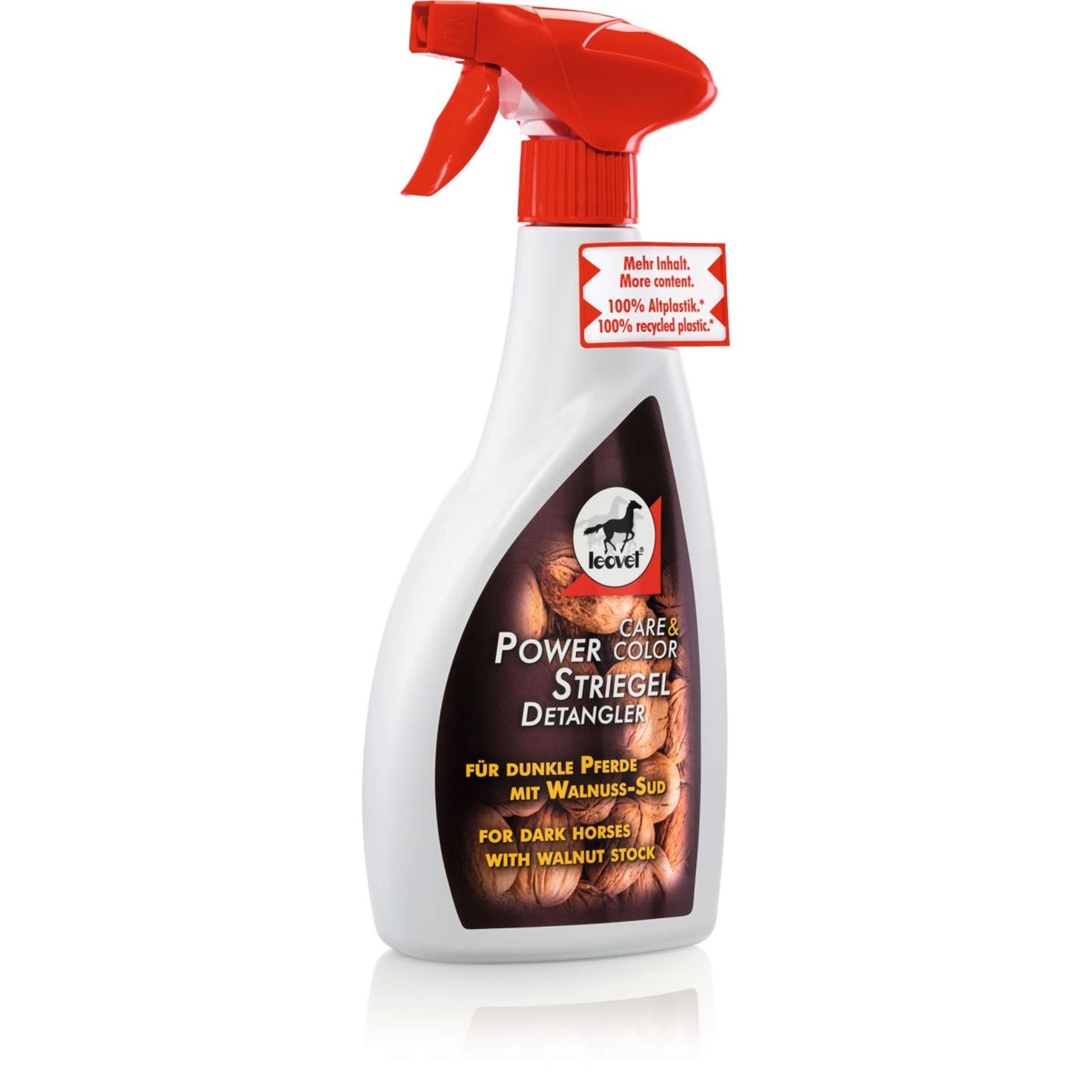 Leovet Power Detangler Spray do grzywy i ogona z orzechem włoskim (ciemne konie)