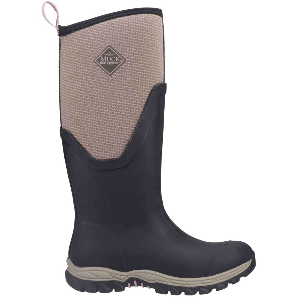Kalosze damskie Muck Boot Arctic Sport II Tall, czarne/tweedowe