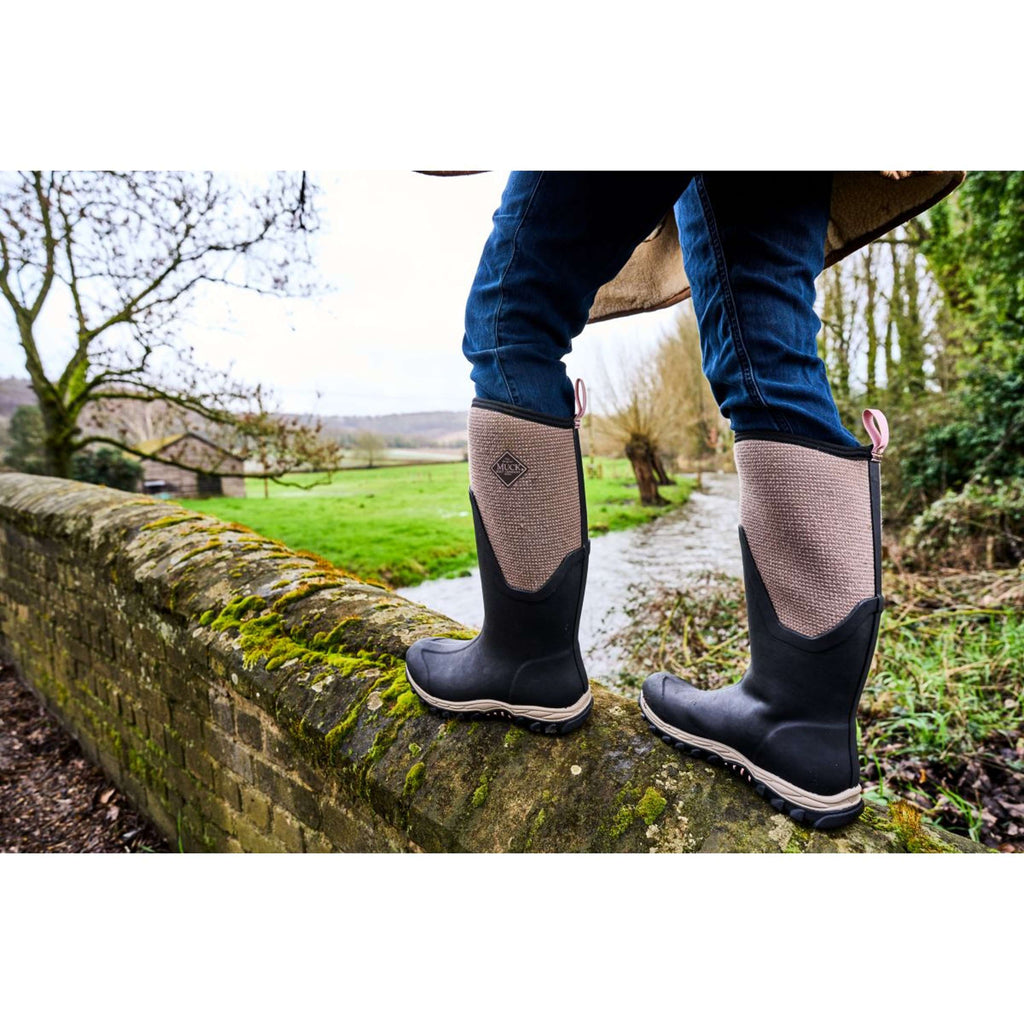 Kalosze damskie Muck Boot Arctic Sport II Tall, czarne/tweedowe