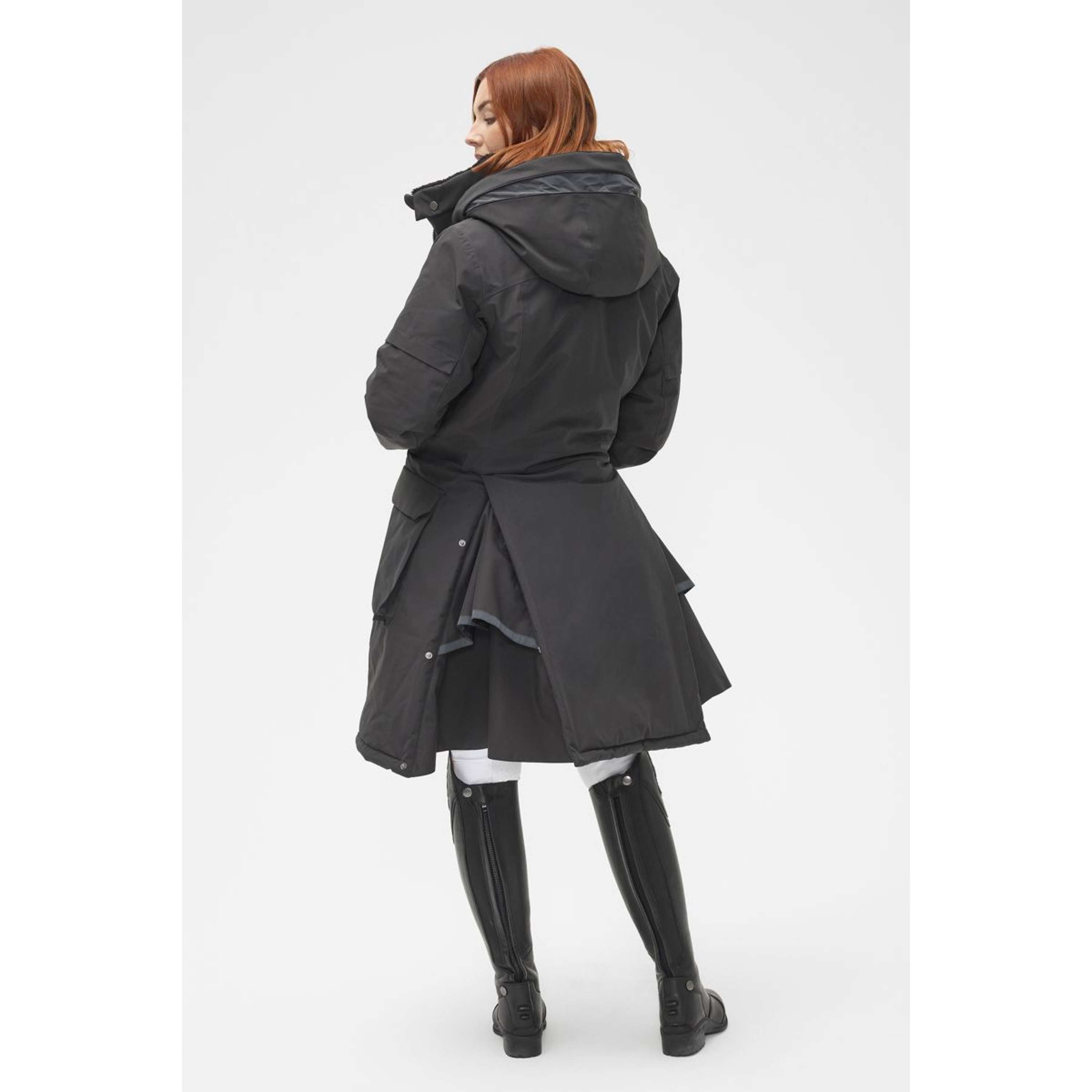 Mountain Horse Długi Płaszcz Saga Onyx Black