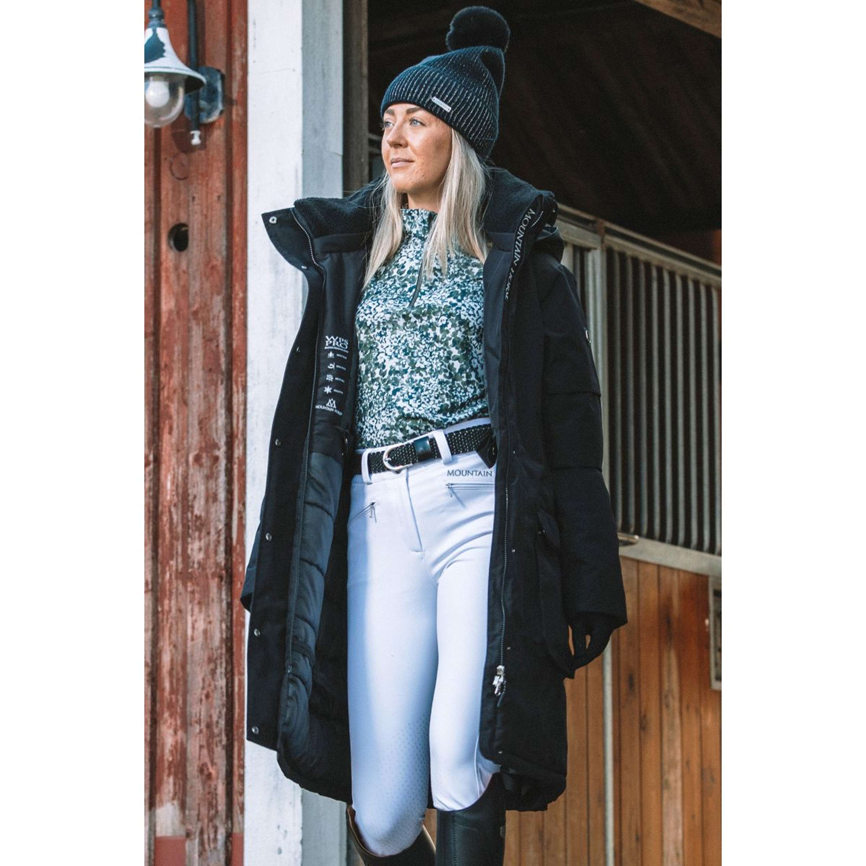 Mountain Horse Długi Płaszcz Saga Onyx Black
