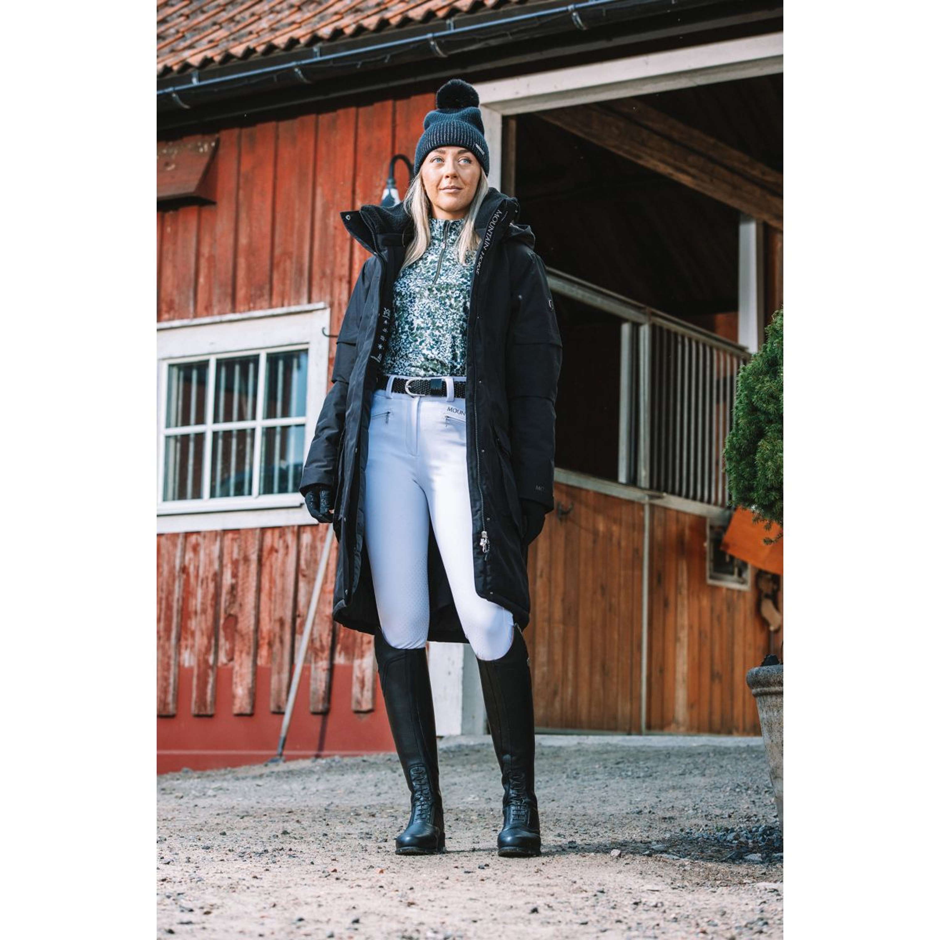 Mountain Horse Długi Płaszcz Saga Onyx Black