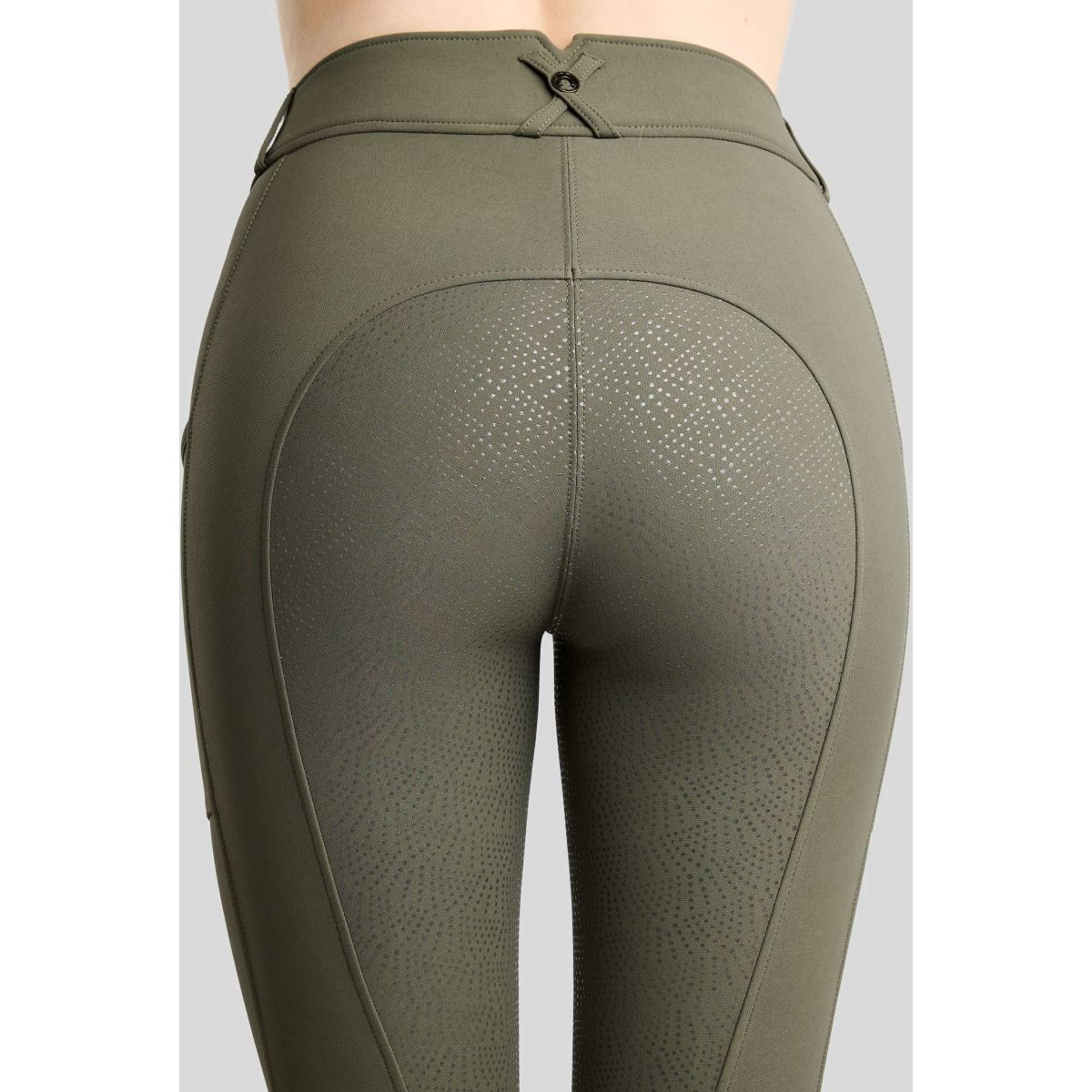 Bryczesy jeździeckie MoMegan Full Grip Forest Green