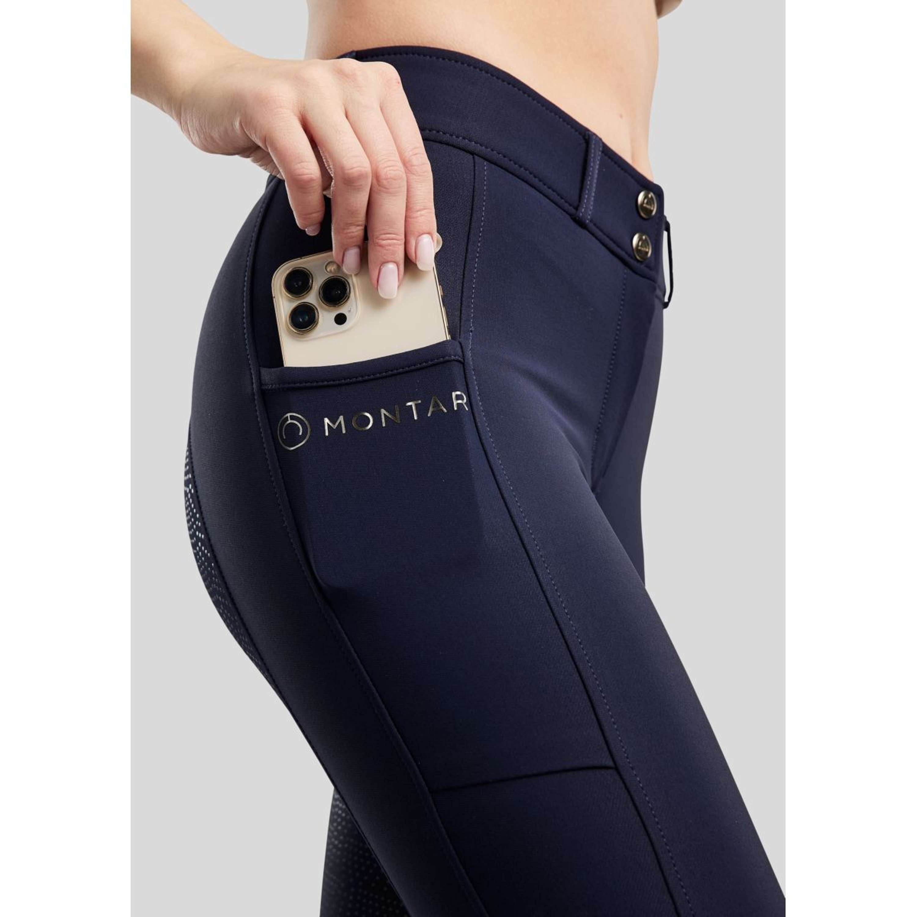 Montar Bryczesy Megan Full Grip Granatowy