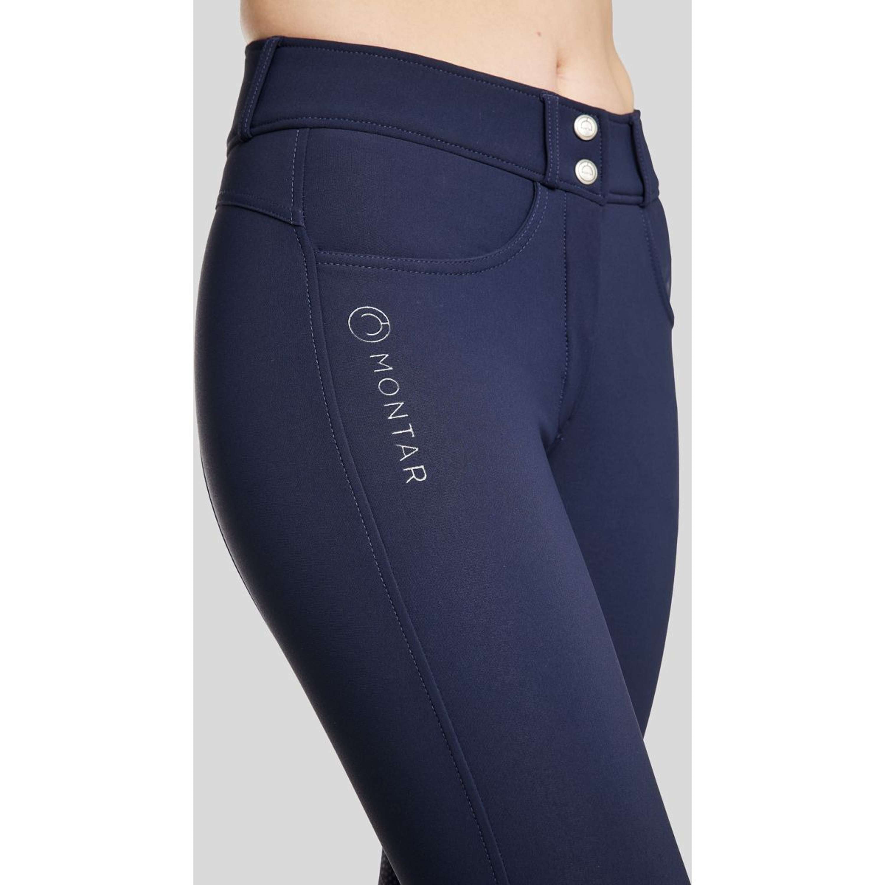 Montar Bryczesy Ess Megan Highwaist Full Grip Granatowy