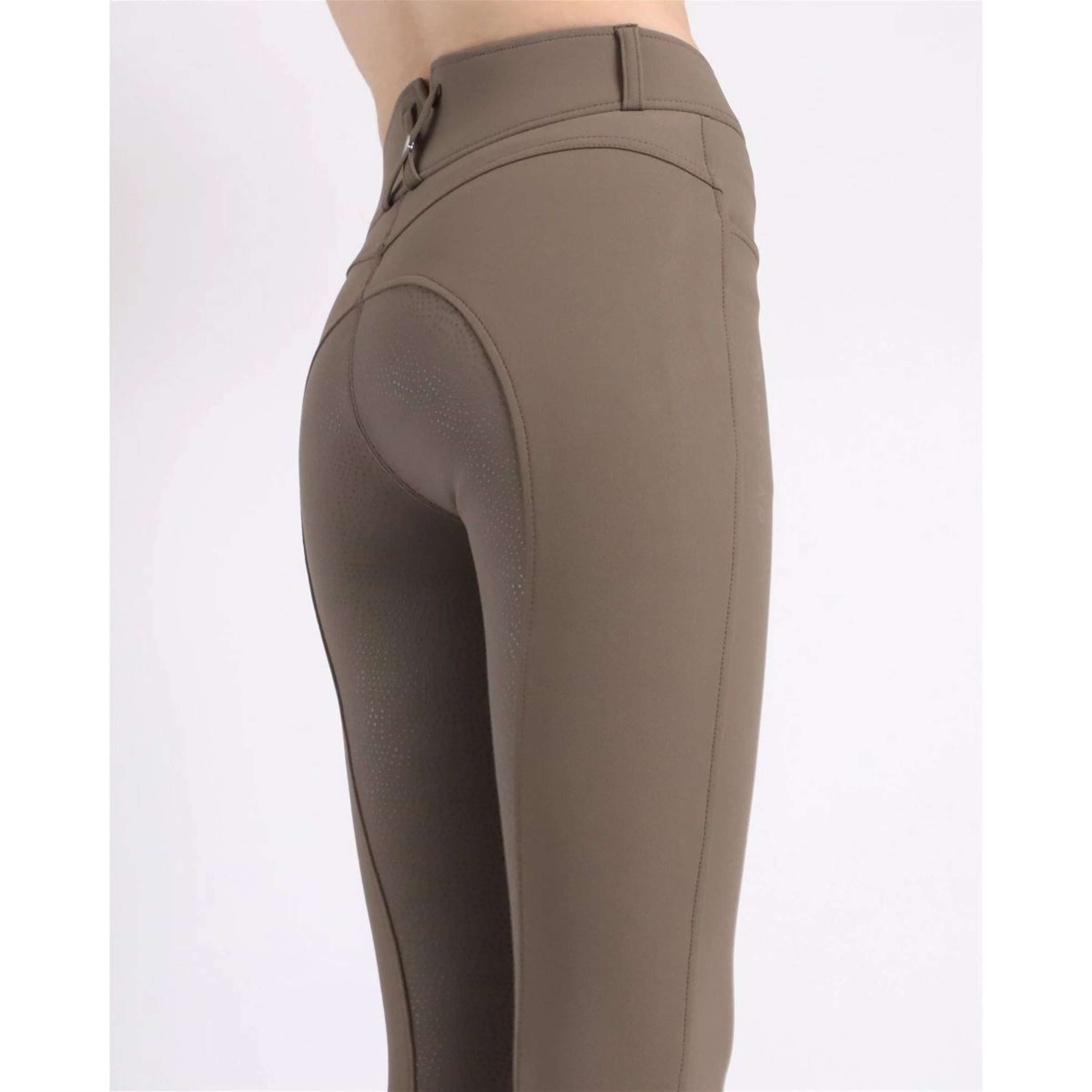 Montar Bryczesy Ess Megan Highwaist Full Grip Błotny