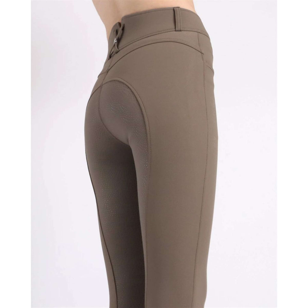Montar Bryczesy Ess Megan Highwaist Full Grip Błotny