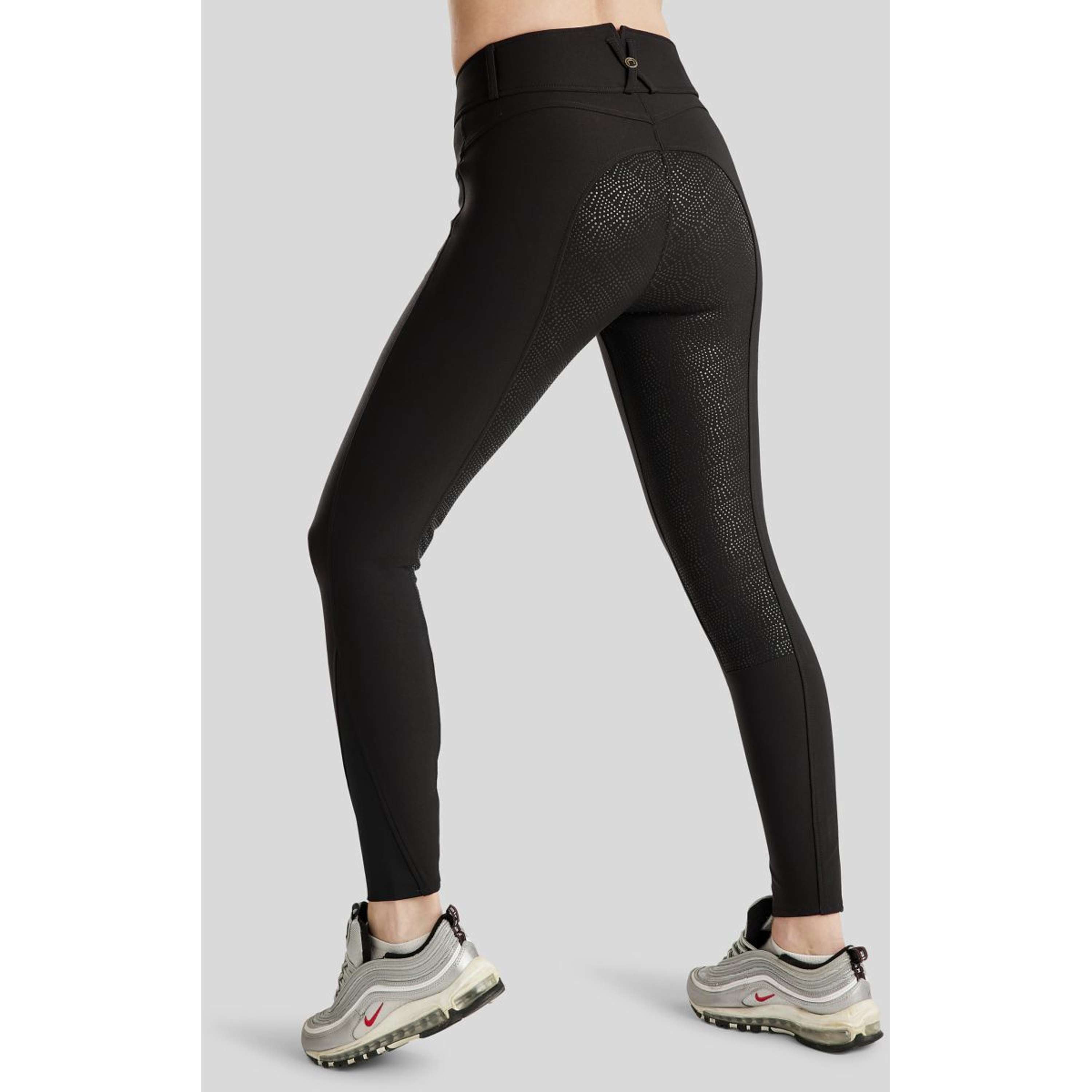 Montar Bryczesy Megan Yati Highwaist Full Grip Czarny