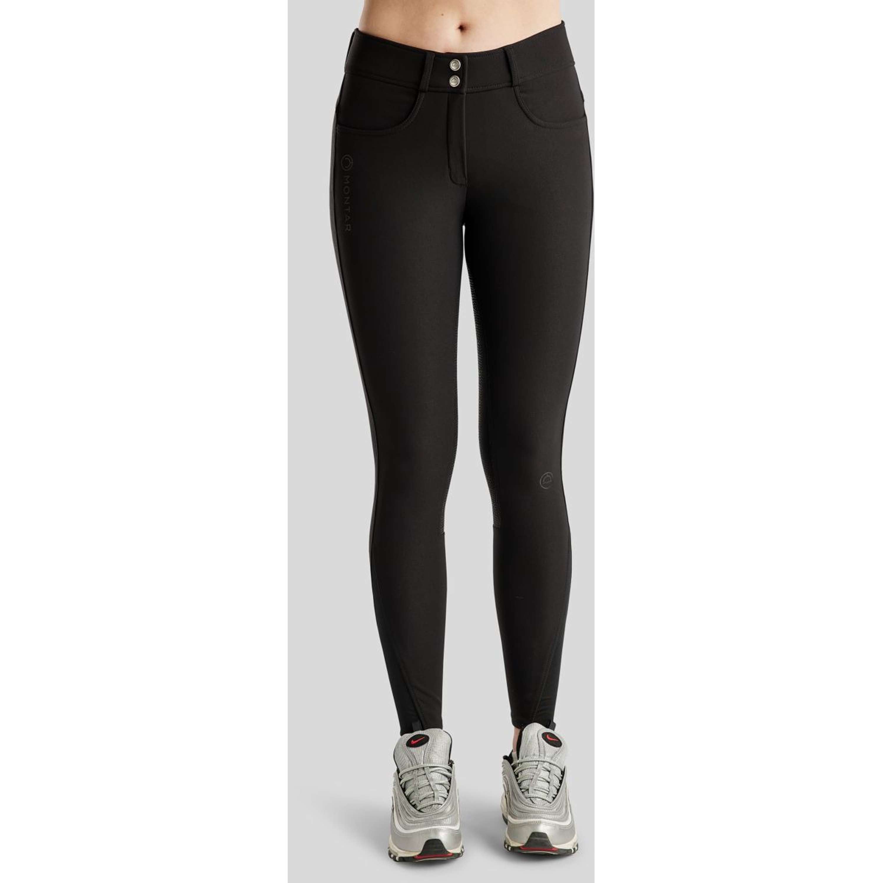 Montar Bryczesy Megan Yati Highwaist Full Grip Czarny