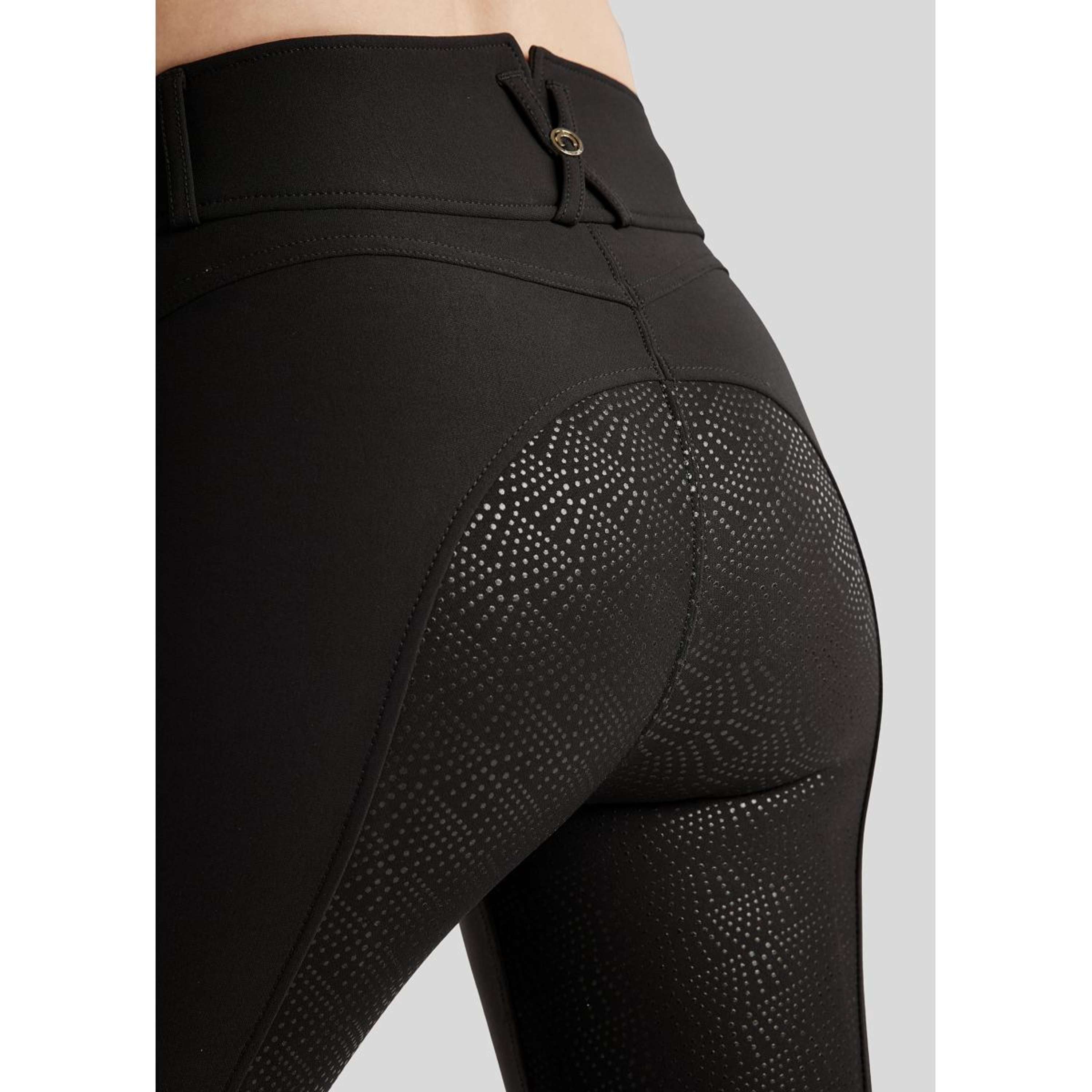 Montar Bryczesy Megan Yati Highwaist Full Grip Czarny