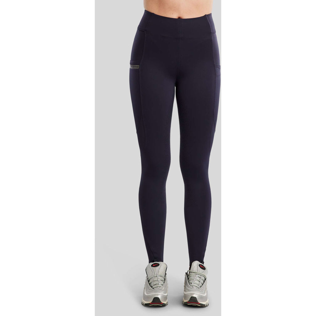 Montar Legginsy Jeździeckie MoTilley Full Grip Granatowy