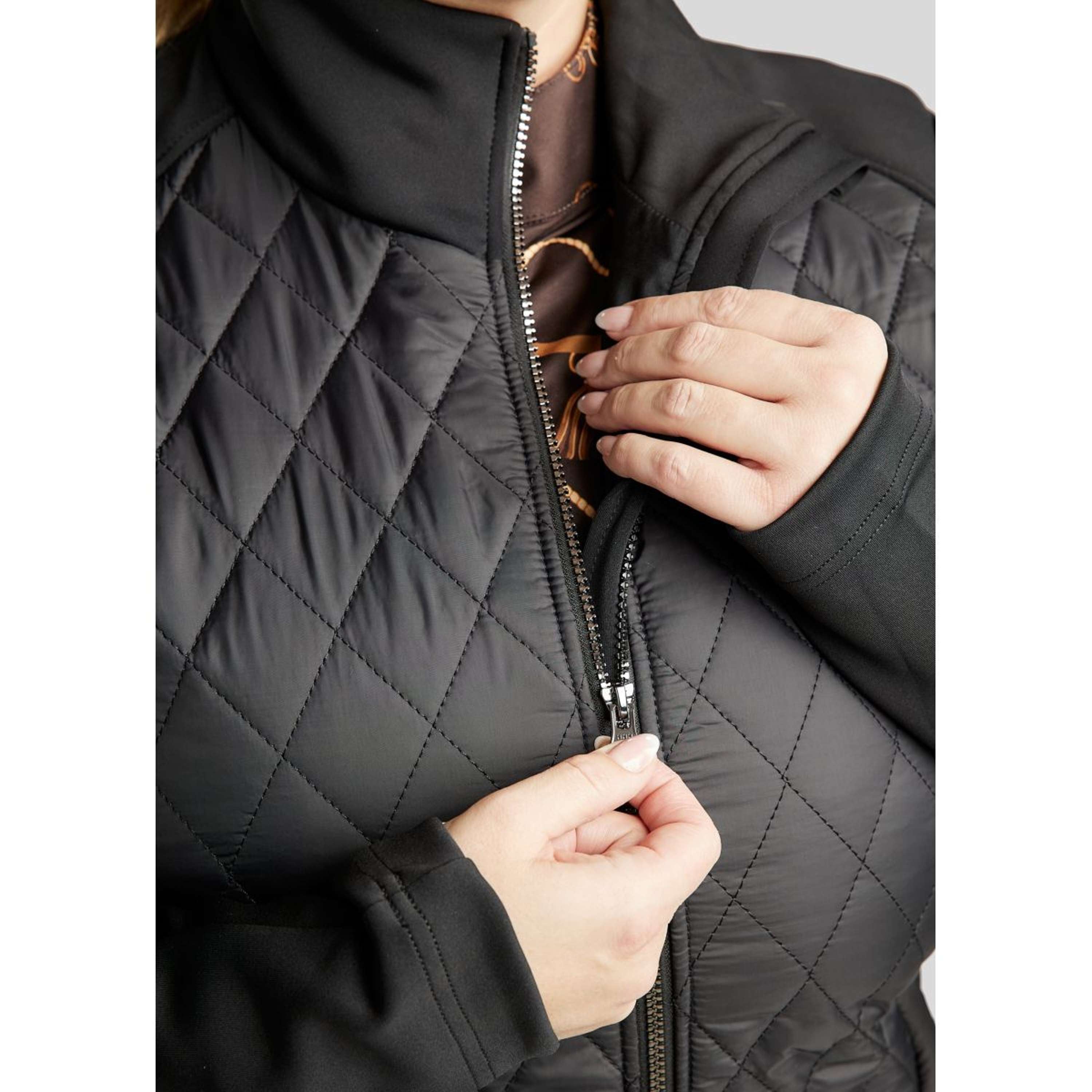 Montar Kurtka MoQuinn Quilted Long Czarny