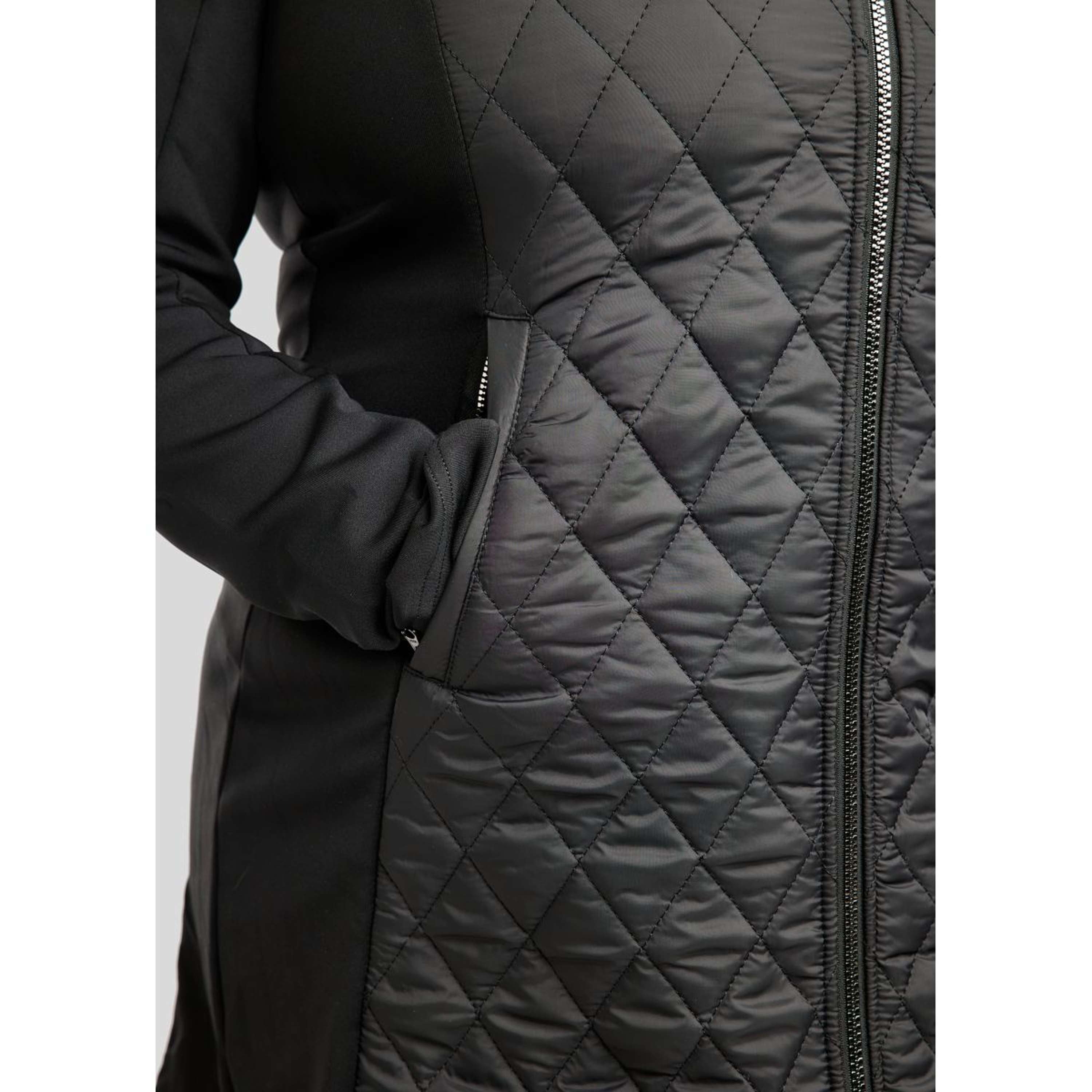 Montar Kurtka MoQuinn Quilted Long Czarny