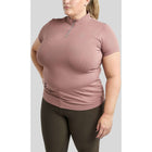 Montar Koszulka Polo Everly Crystal Logo Curve Dusty Rose