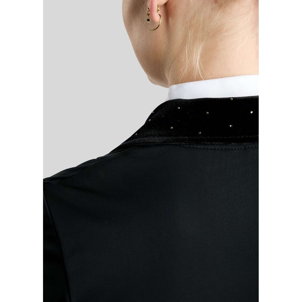 Montar Kurtka konkursowa MoValerie Short Velvet Details Golden Quartz Crystals Czarna