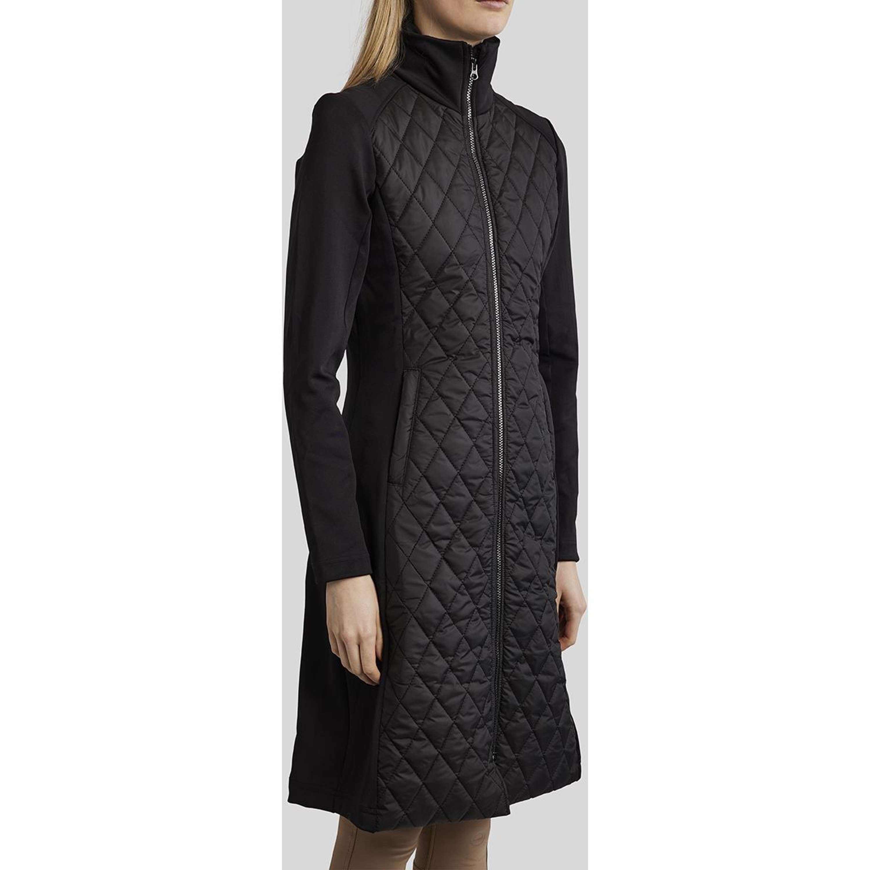 Montar Kurtka MoQuinn Quilted Long Czarny