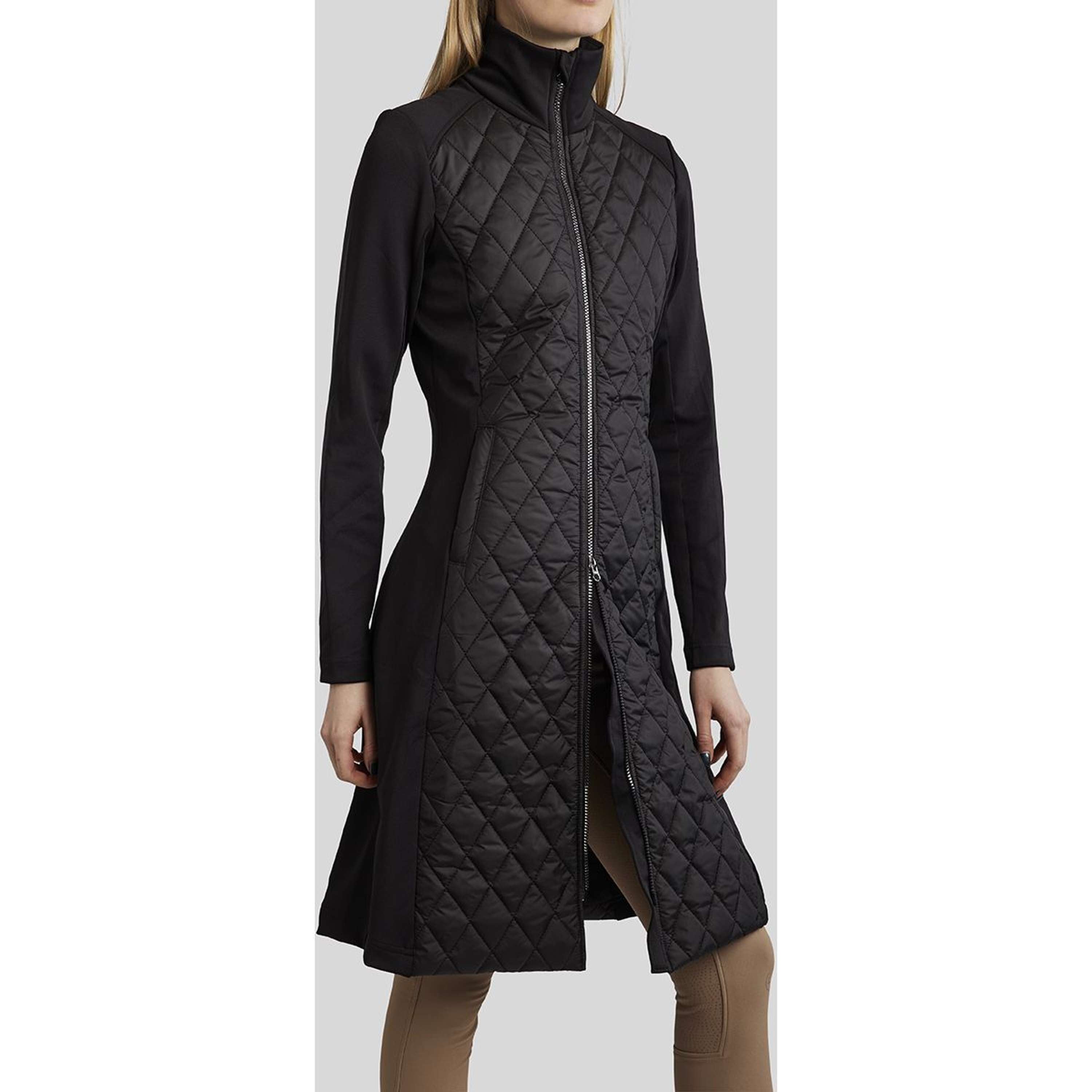 Montar Kurtka MoQuinn Quilted Long Czarny