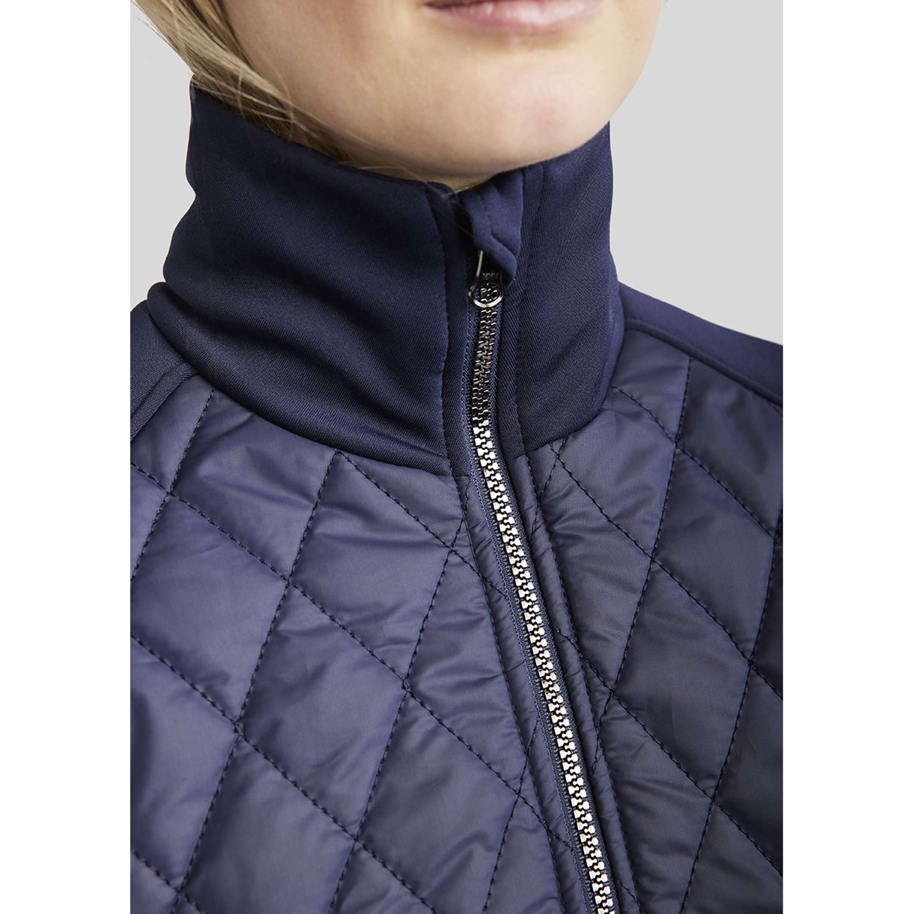 Montar Kurtka MoQuinn Quilted Long Ciemnogranatowy