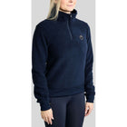 Montar Sweter MoEbba Q Zip Teddy Pile Golden Quartz Granatowy