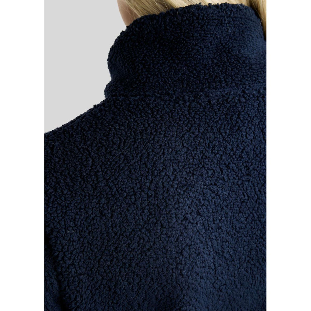 Montar Sweter MoEbba Q Zip Teddy Pile Golden Quartz Granatowy