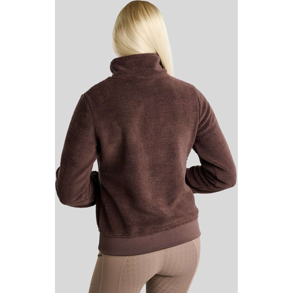 Montar Sweter MoEbba Q Zip Teddy Pile Golden Quartz Black Peony