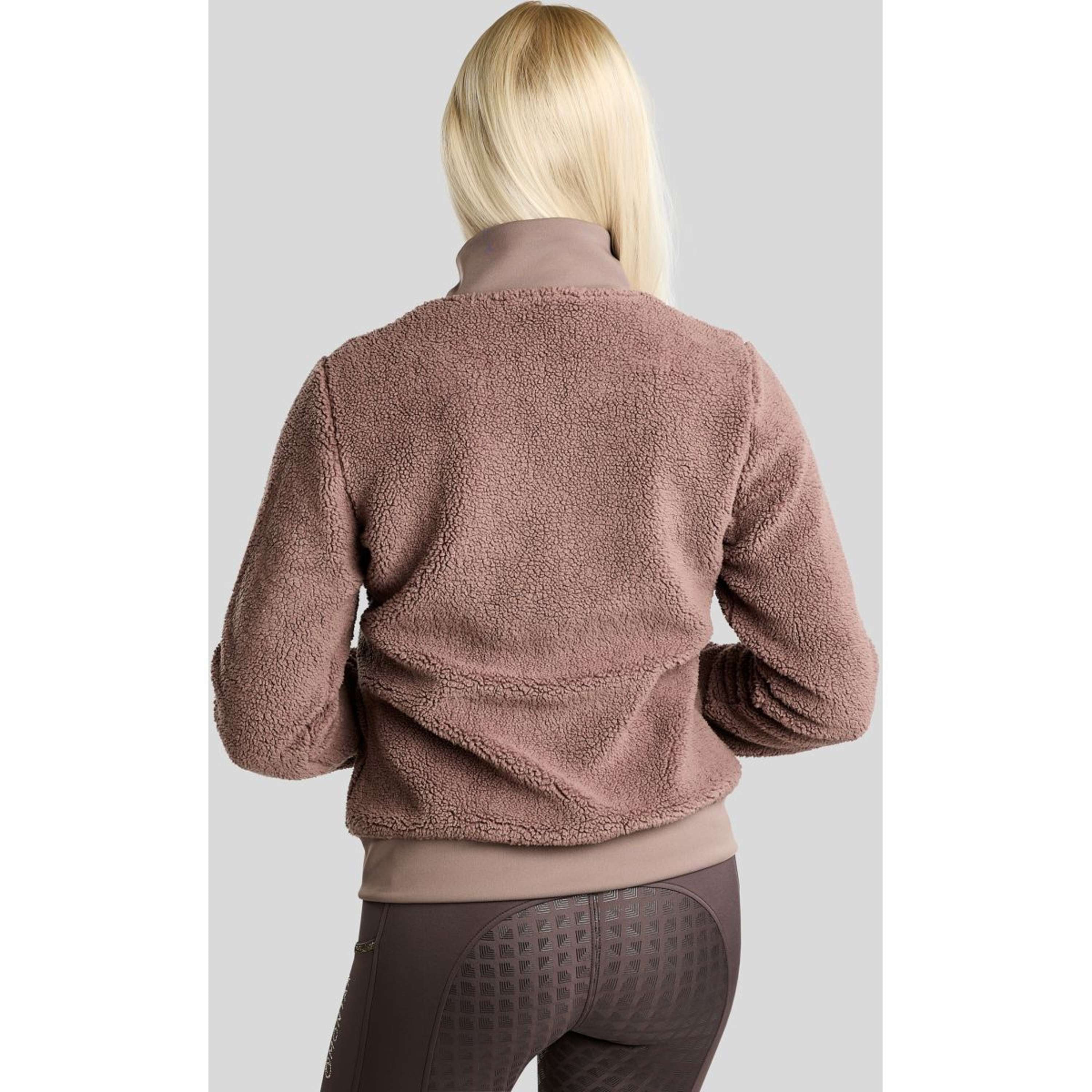 Montar Bluza Z Kapturem I Zamkiem MoEbba Teddy Pile Golden Quartz Nougat Brown