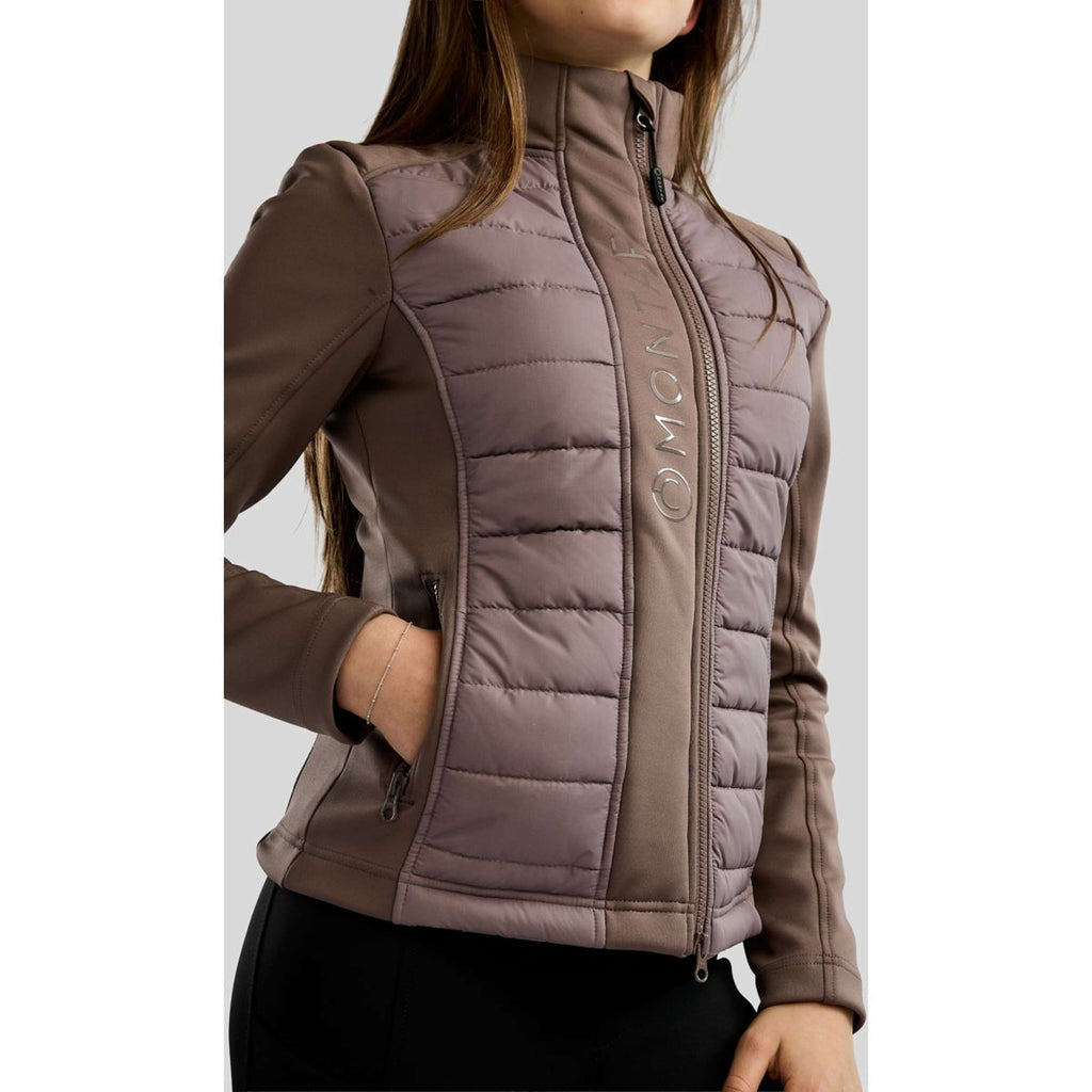 Montar Kurtka Emma Quilt Kids Nougat Brown