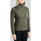 Montar Sweter MoNaja High Collar Golden Quartz Crystals Forest Green