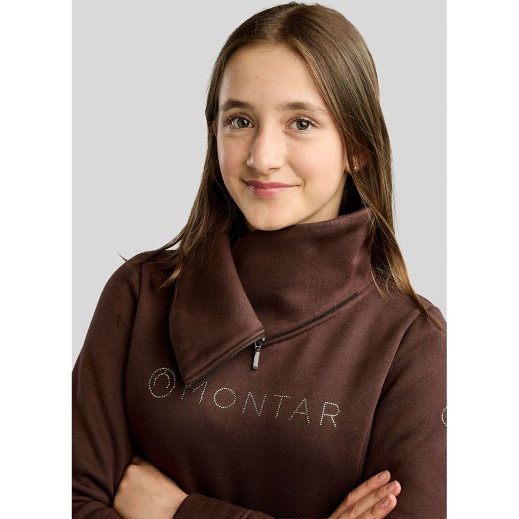 Montar Sweter MoNaja High Collar Golden Quartz Crystals Black Peony